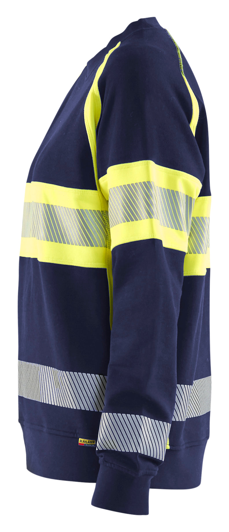 Blåkläder 3409 Dame High Vis Sweatshirt produktfoto med tryk