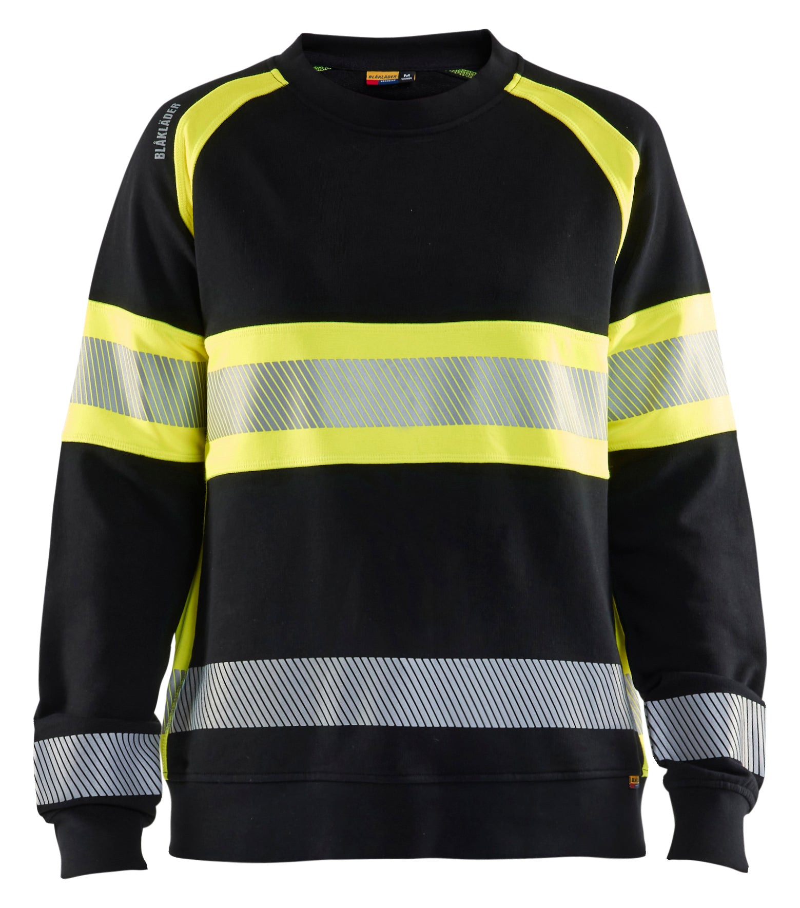 Blåkläder 3409 Dame High Vis Sweatshirt detalje med firmalogo