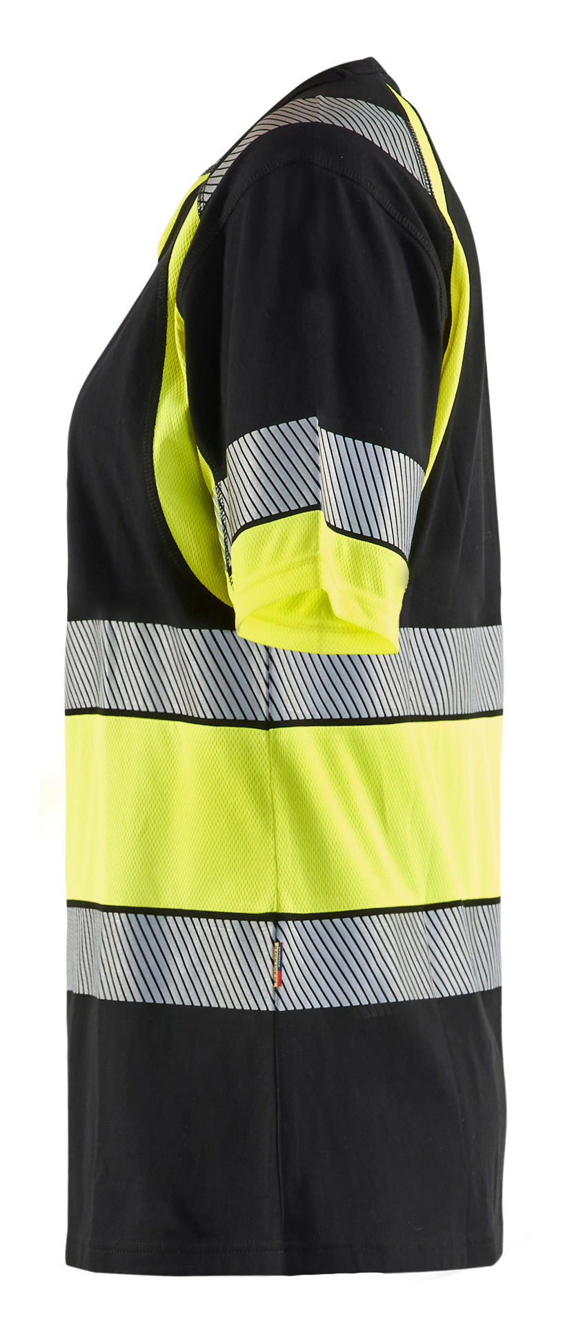 Blåkläder 3410 Dame High Vis T-shirt produktfoto med tryk