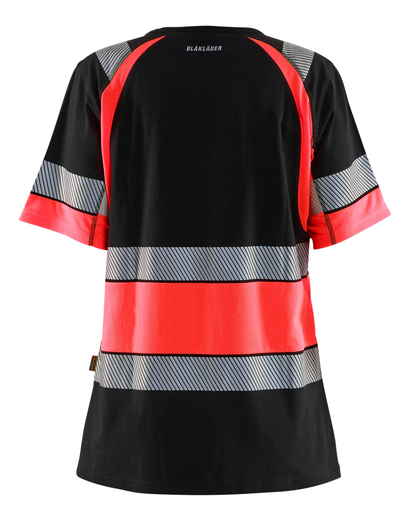 Blåkläder 3410 Dame High Vis T-shirt nærbillede med logo