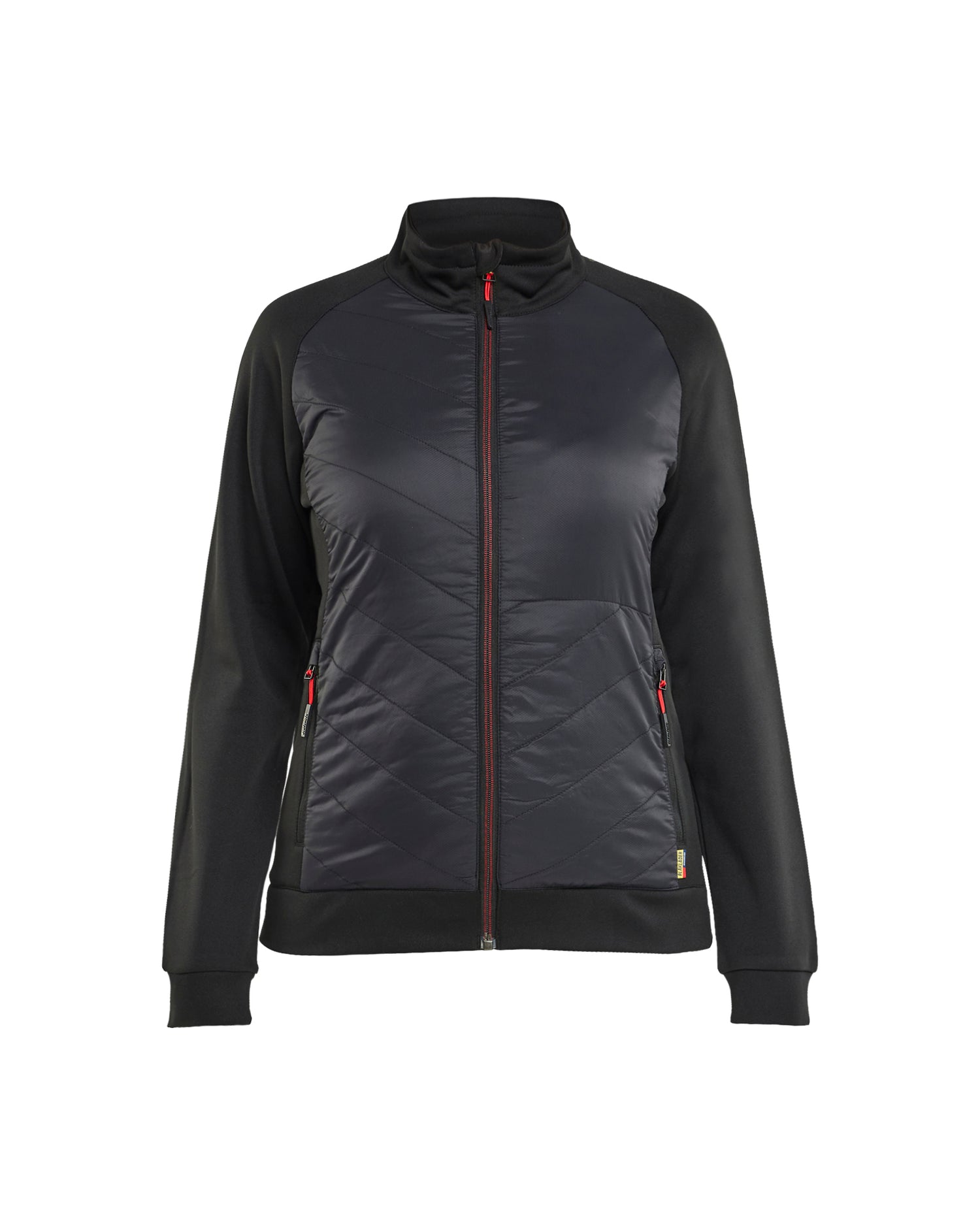 Blåkläder 3419 Dame Hybrid Sweatshirt, Sort/Rød