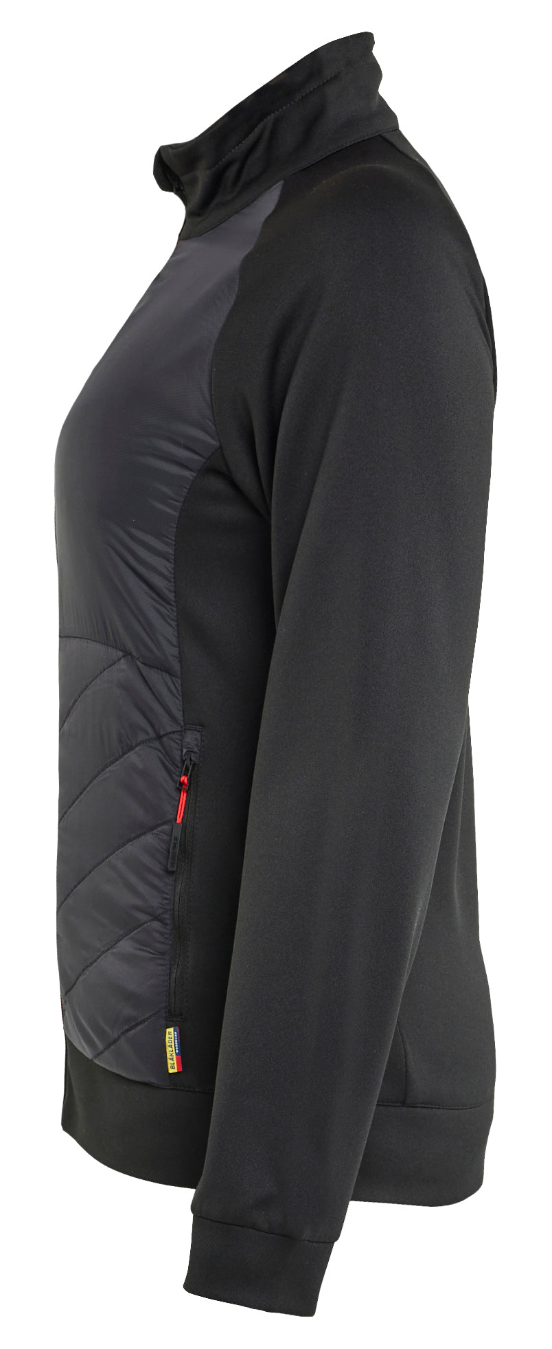 Blåkläder 3419 Dame Hybrid Sweatshirt nærbillede med tryk