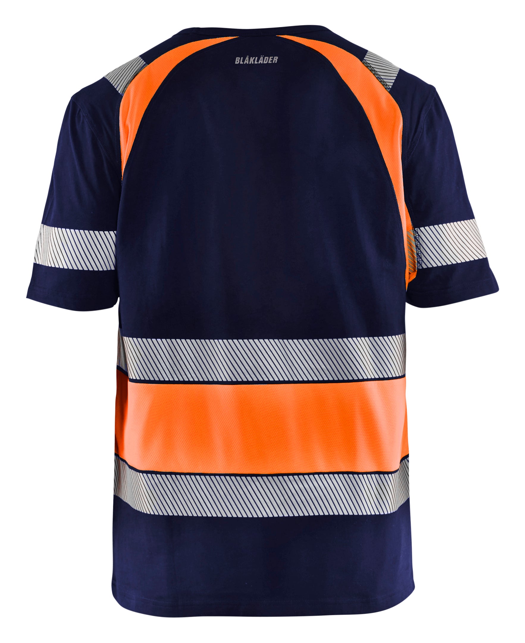 Blåkläder 3421 High Vis T-shirt nærbillede med logo