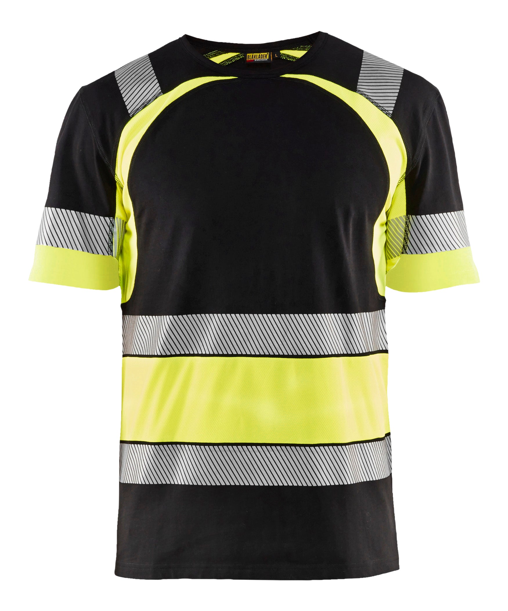 Blåkläder 3421 High Vis T-shirt produktfoto med firmalogo
