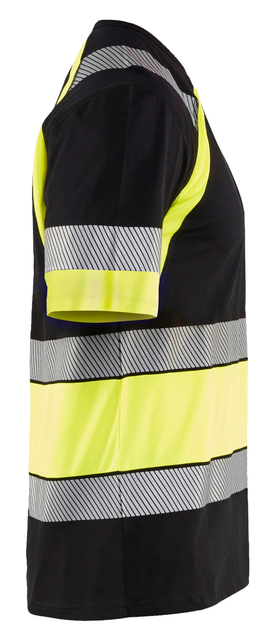 Blåkläder 3421 High Vis T-shirt nærbillede til broderi