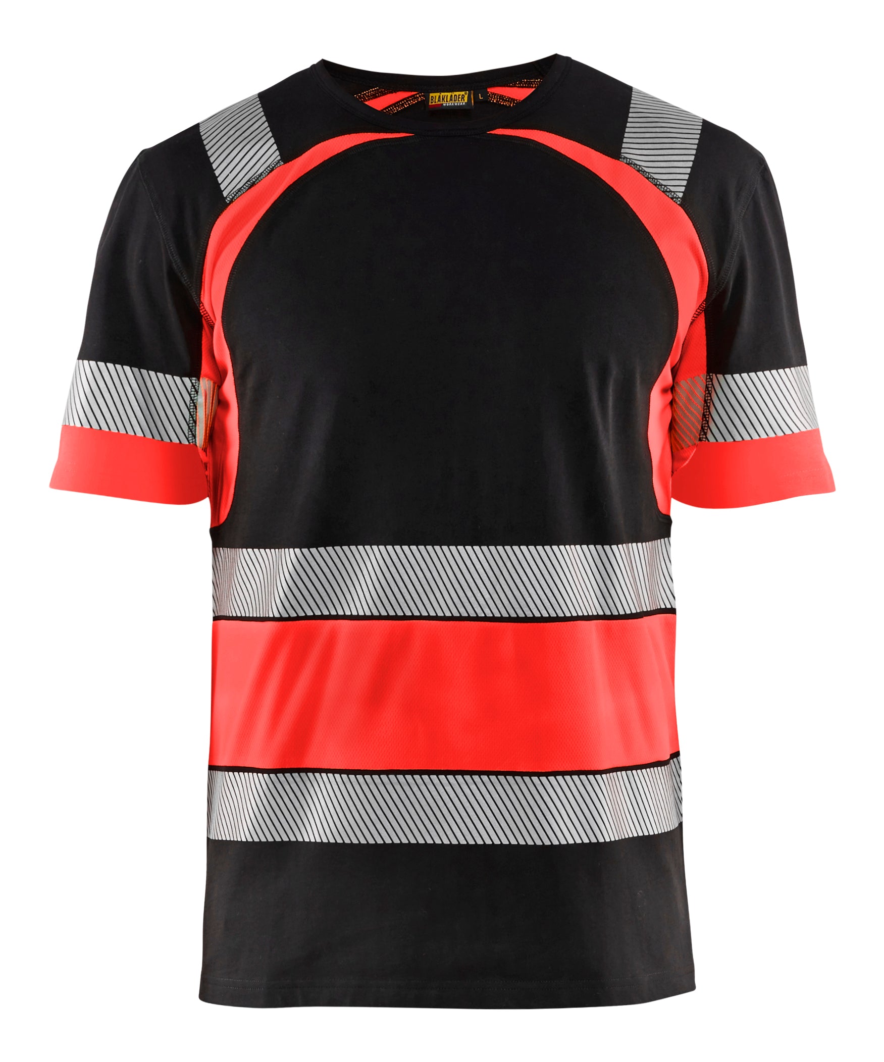 Blåkläder 3421 High Vis T-shirt produktbillede med firmalogo