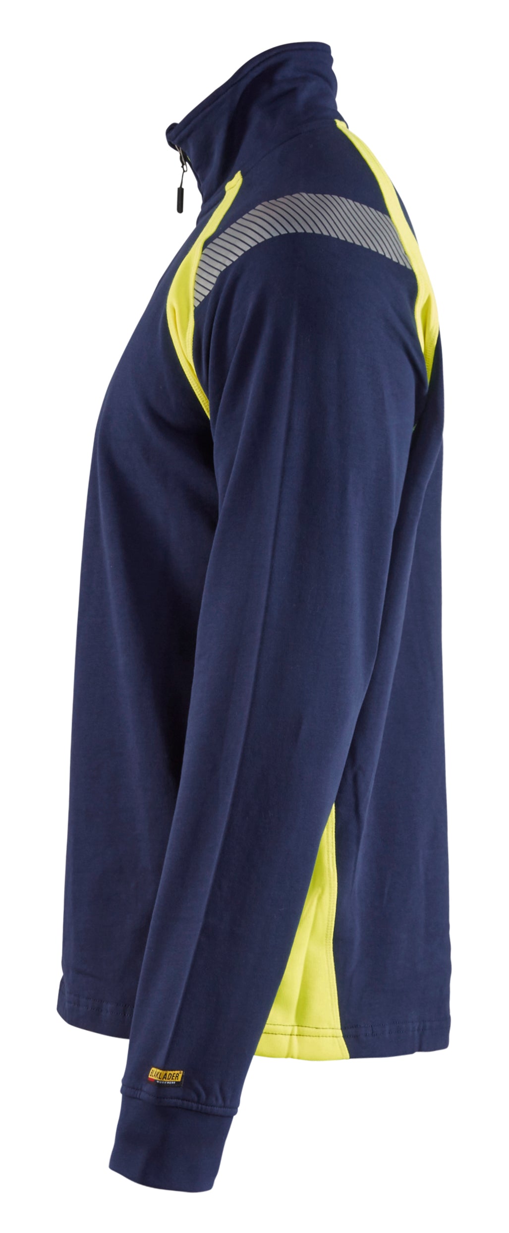 Blåkläder 3432 Sweatshirt half zip produktfoto med tryk