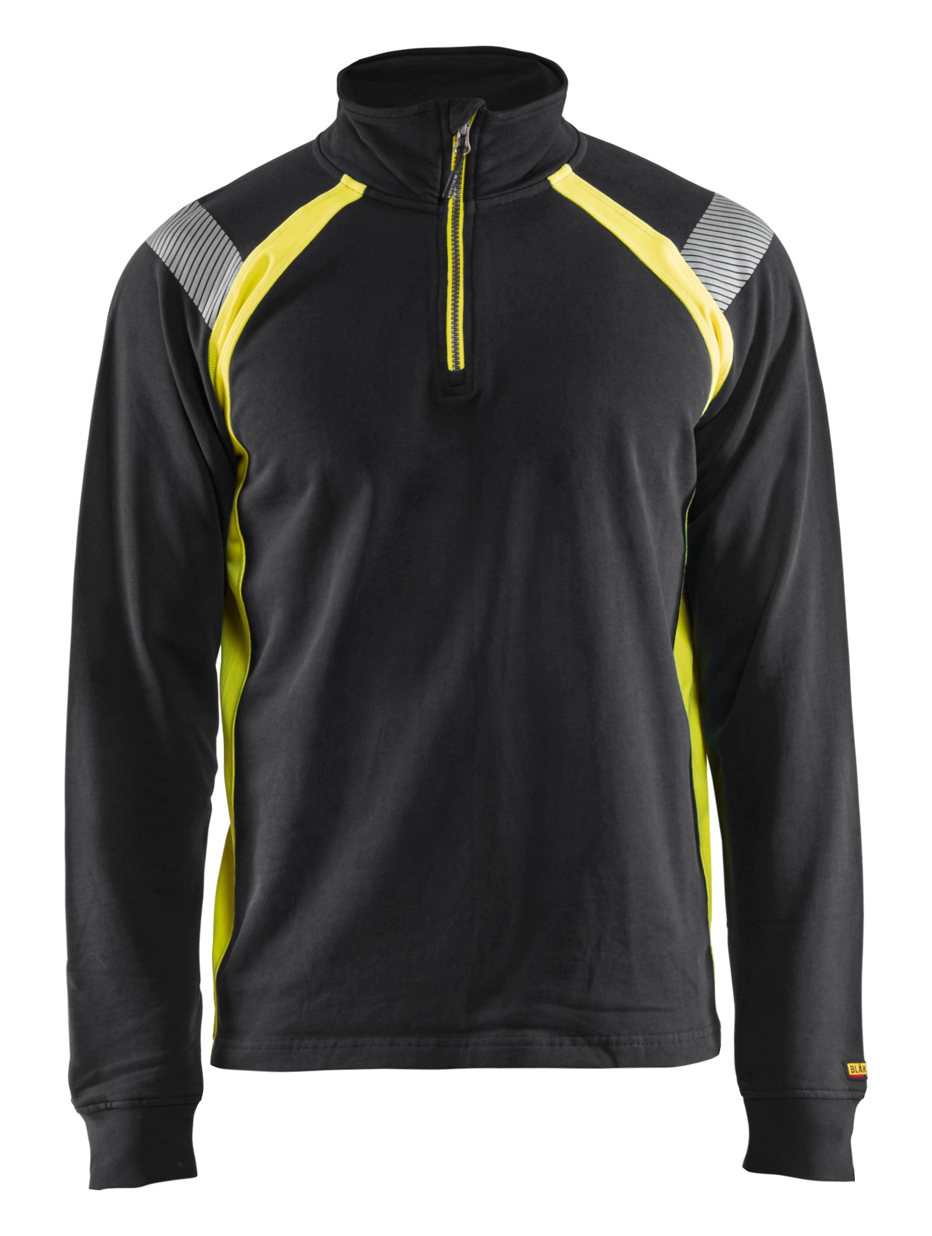 Blåkläder 3432 Sweatshirt half zip materiale med firmalogo