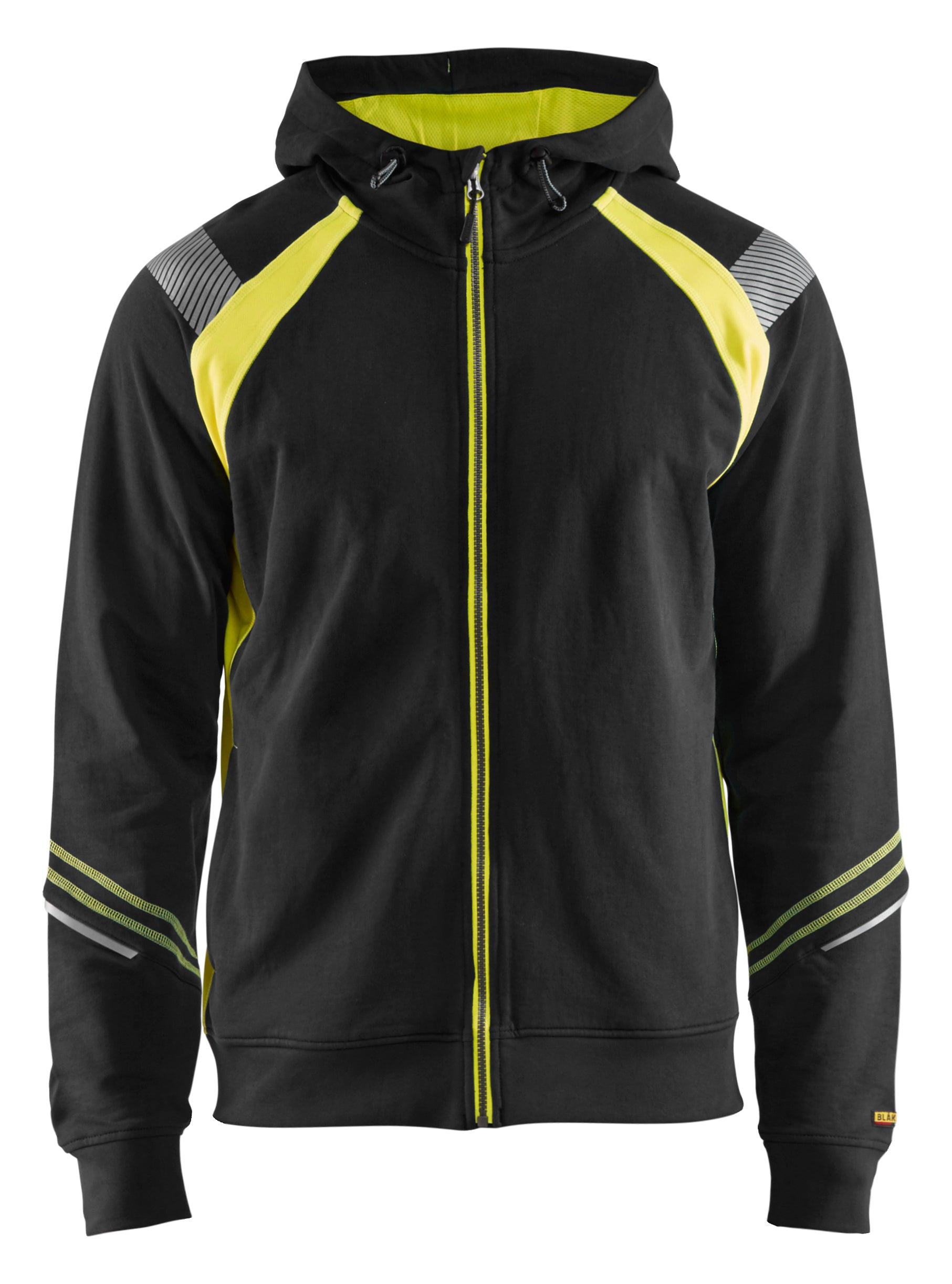 Blåkläder 3433 Hættetrøje full zip materiale med firmalogo