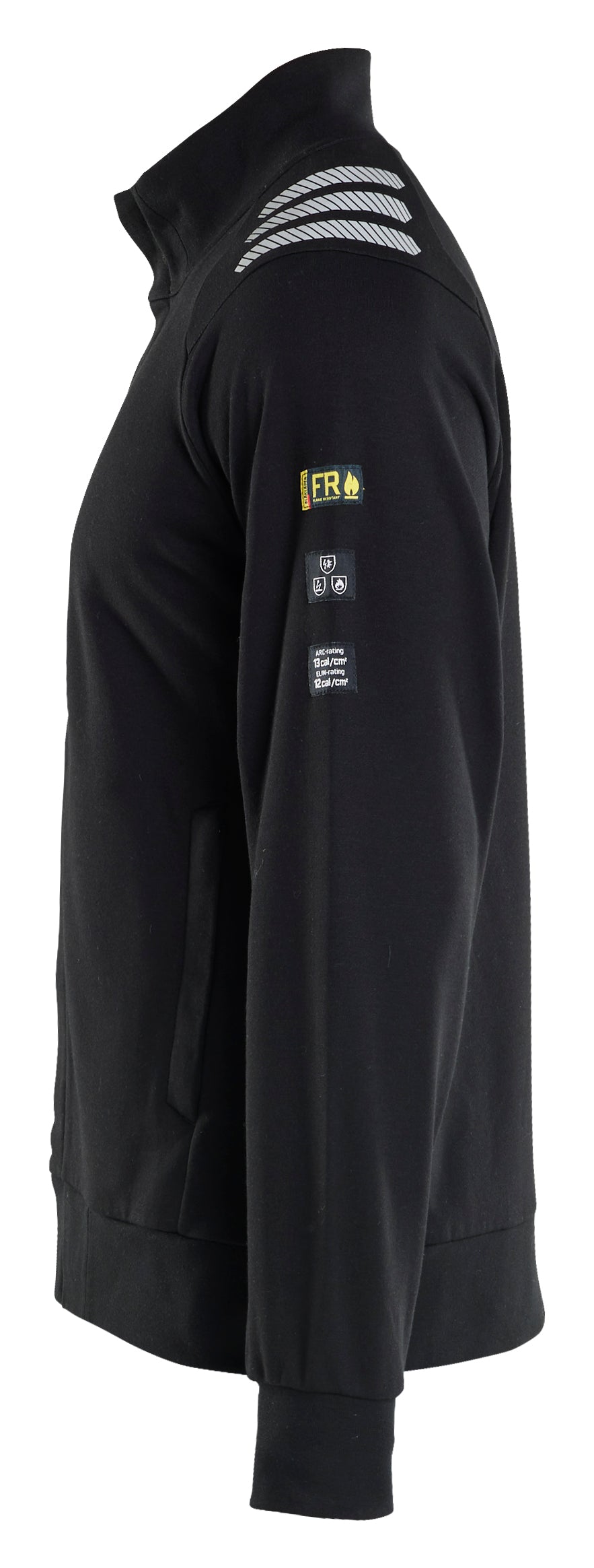 Blåkläder 3453 Flammehæmmende Sweatshirt Full Zip Inherent produktbillede med tryk