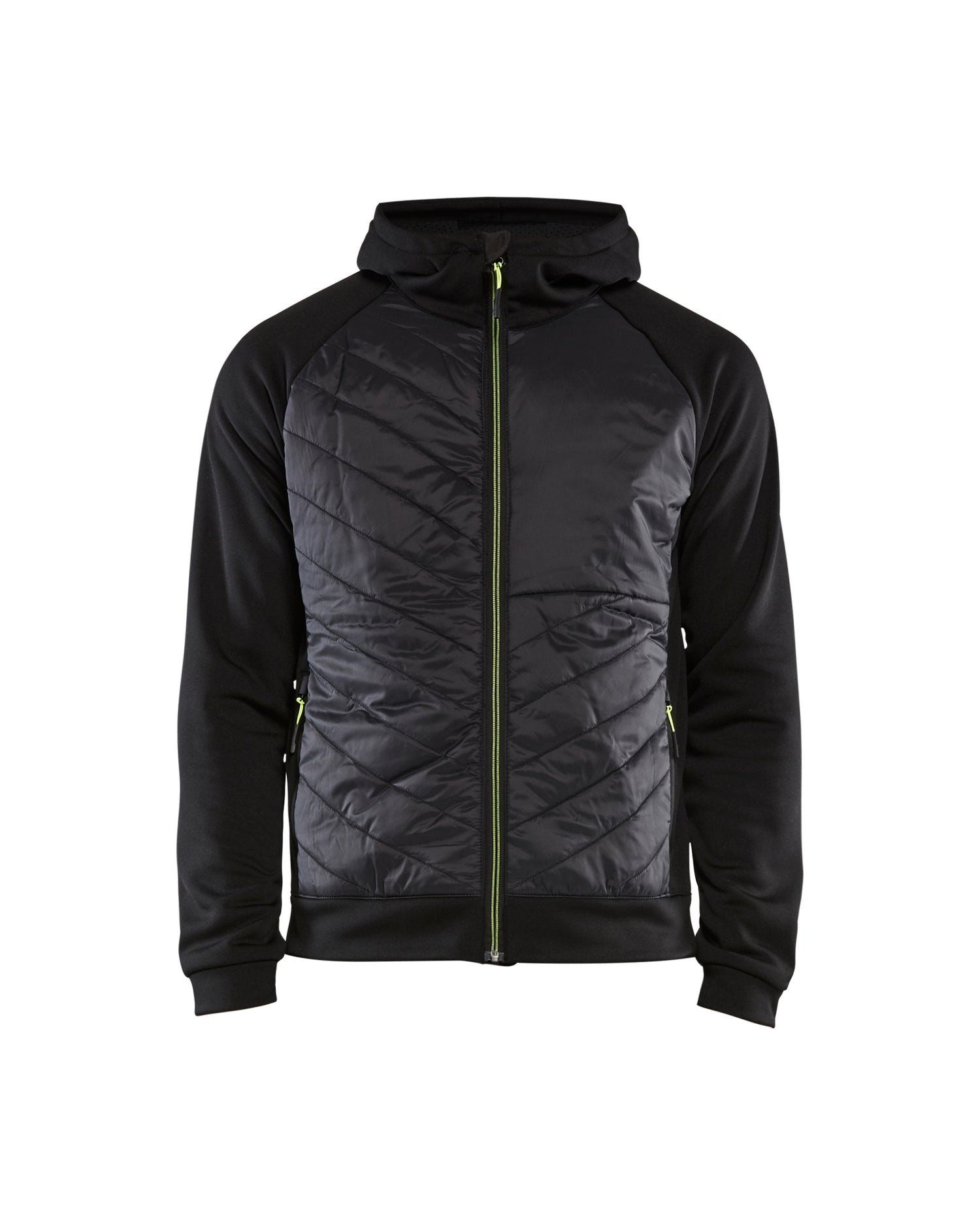 Blåkläder 3463 Hybrid Sweatshirt, Sort/High Vis Gul