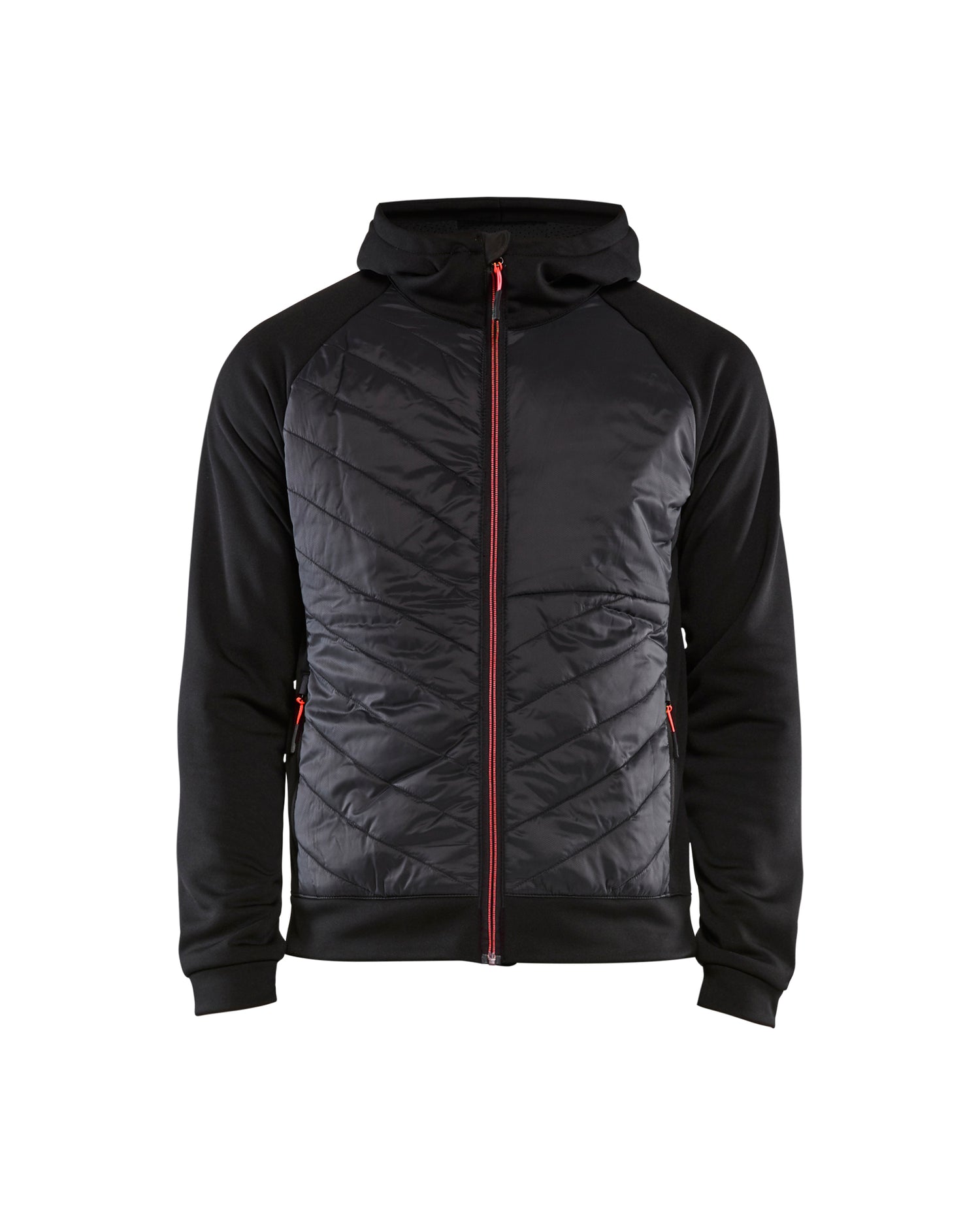 Blåkläder 3463 Hybrid Sweatshirt, Sort/Rød