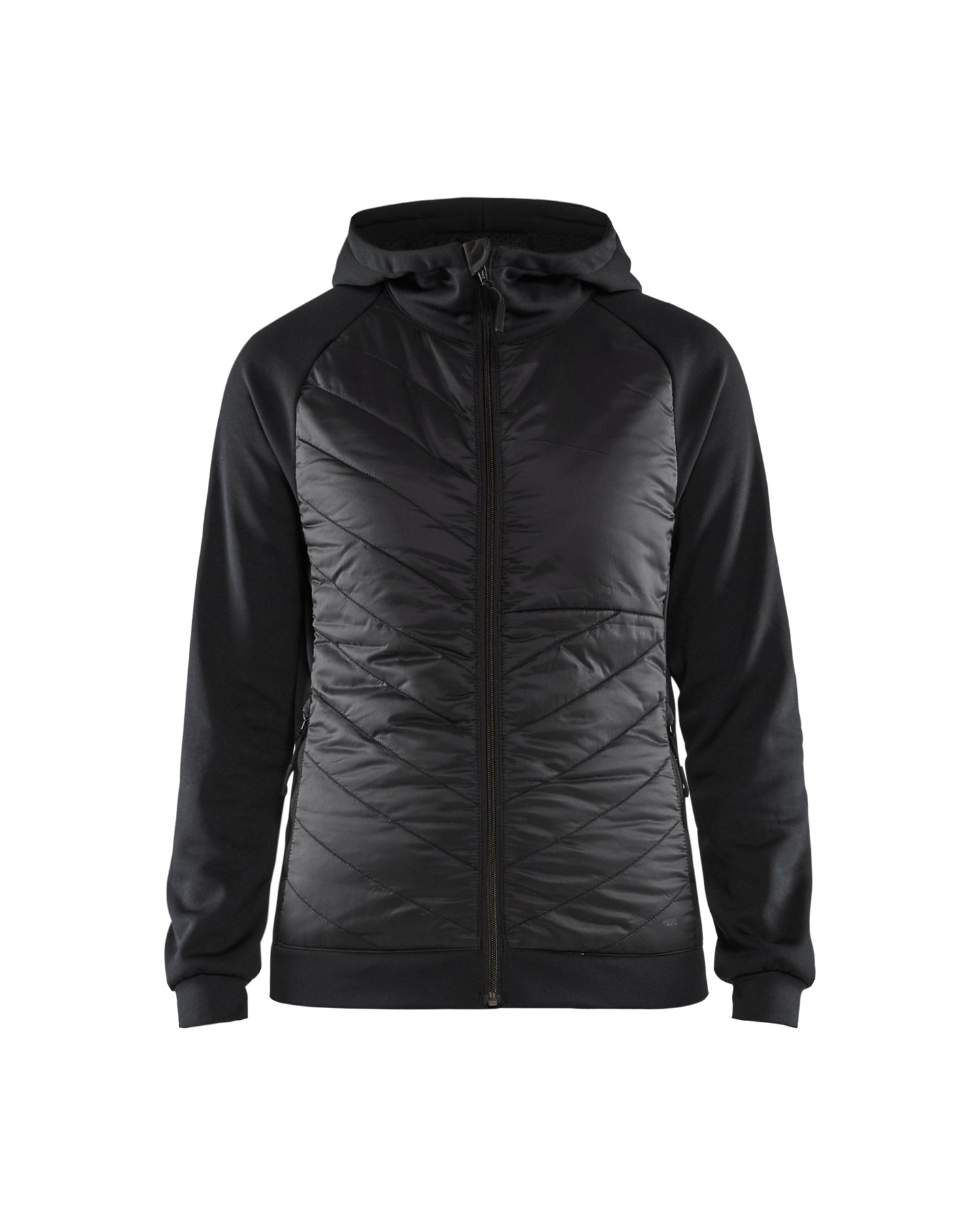 Blåkläder 3464 Dame Hybrid Sweatshirt, Sort/Mørk Grå