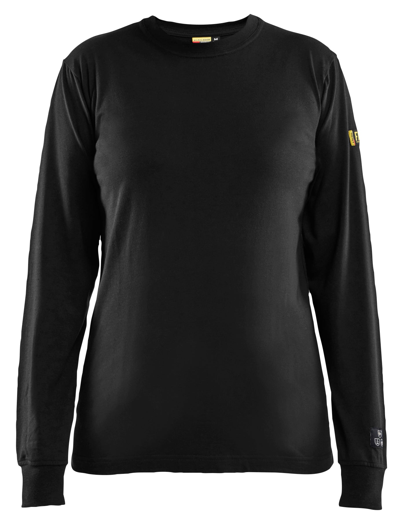 Blåkläder 3467 Dame Flammehæmmende T-Shirt Lang Ærme produktfoto med tryk