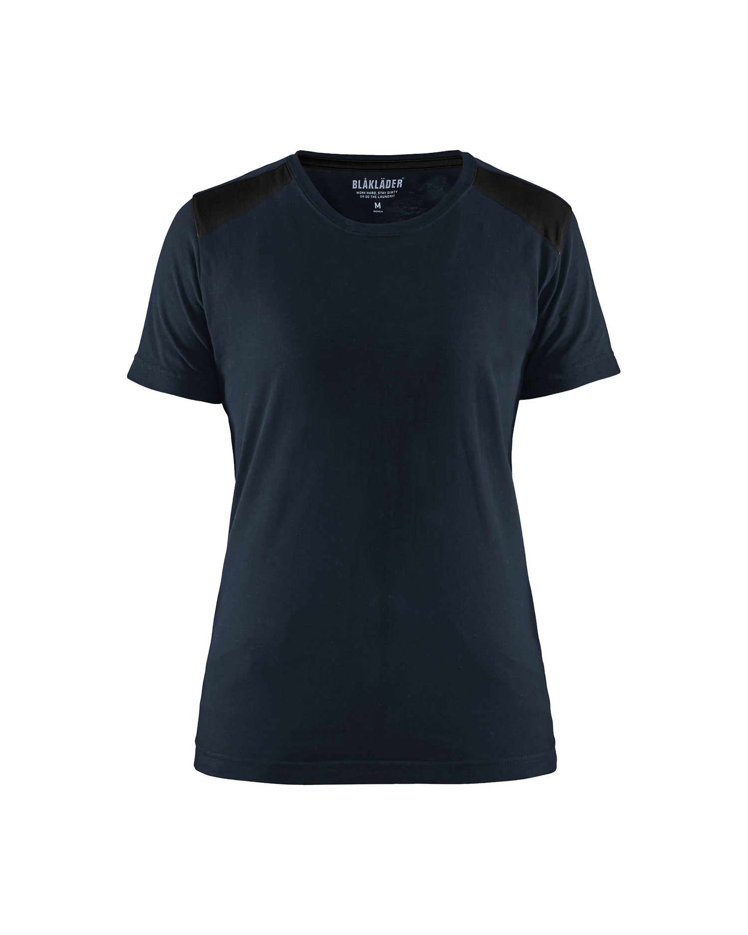 Blåkläder 3479 Dame T-shirt, Mørk Marineblå/Sort