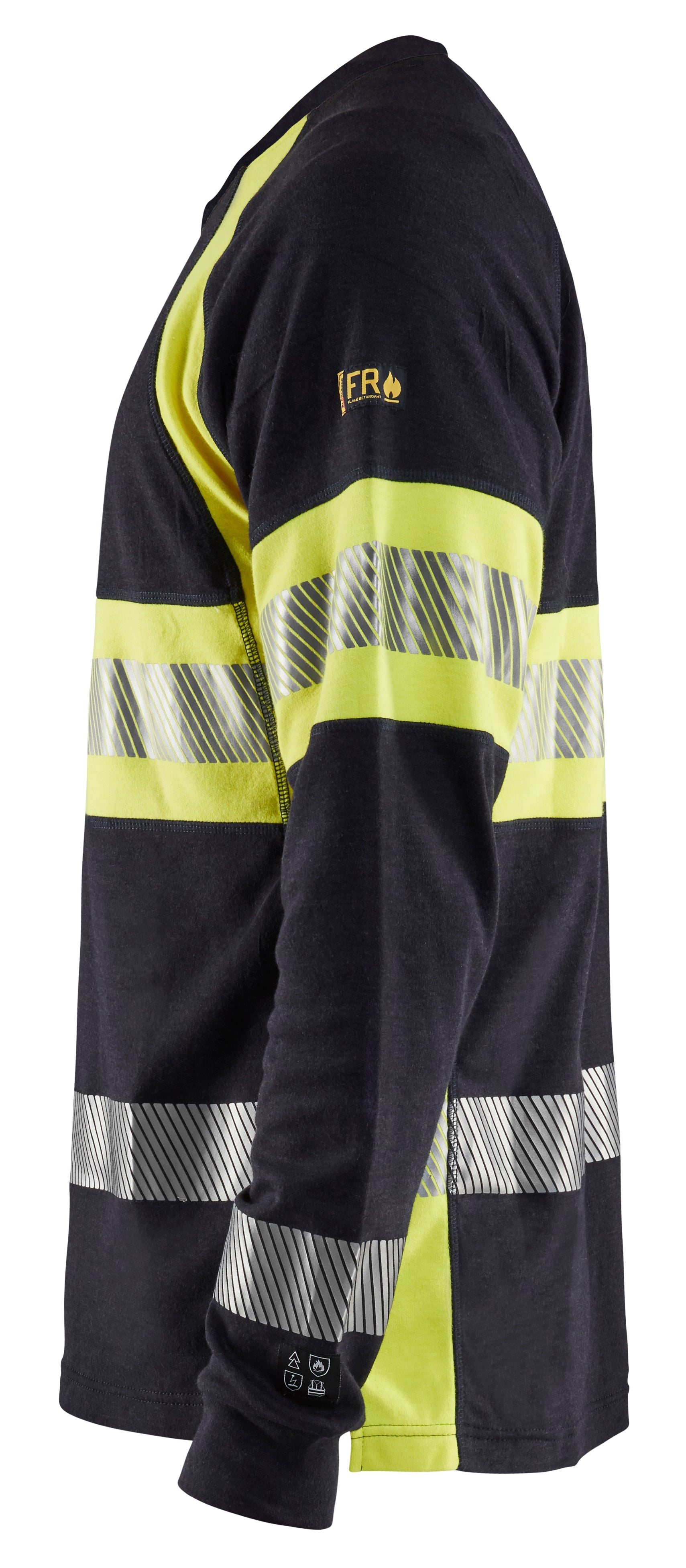 Blåkläder 3484 Multinorm T-Shirt Lang Ærme Inherent produktfoto med tryk