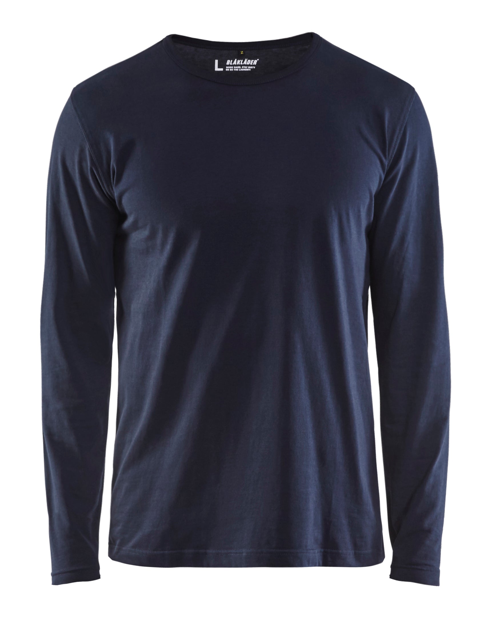 Blåkläder 3500 T-shirt lang ærme produktfoto med firmalogo