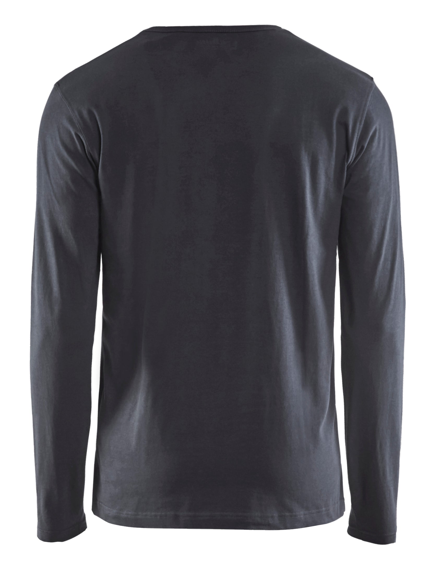Blåkläder 3500 T-shirt lang ærme nærbillede med logo