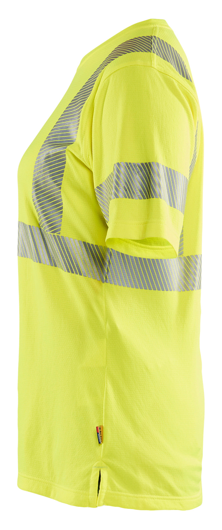 Blåkläder 3502 Dame High Vis T-shirt produktfoto med tryk