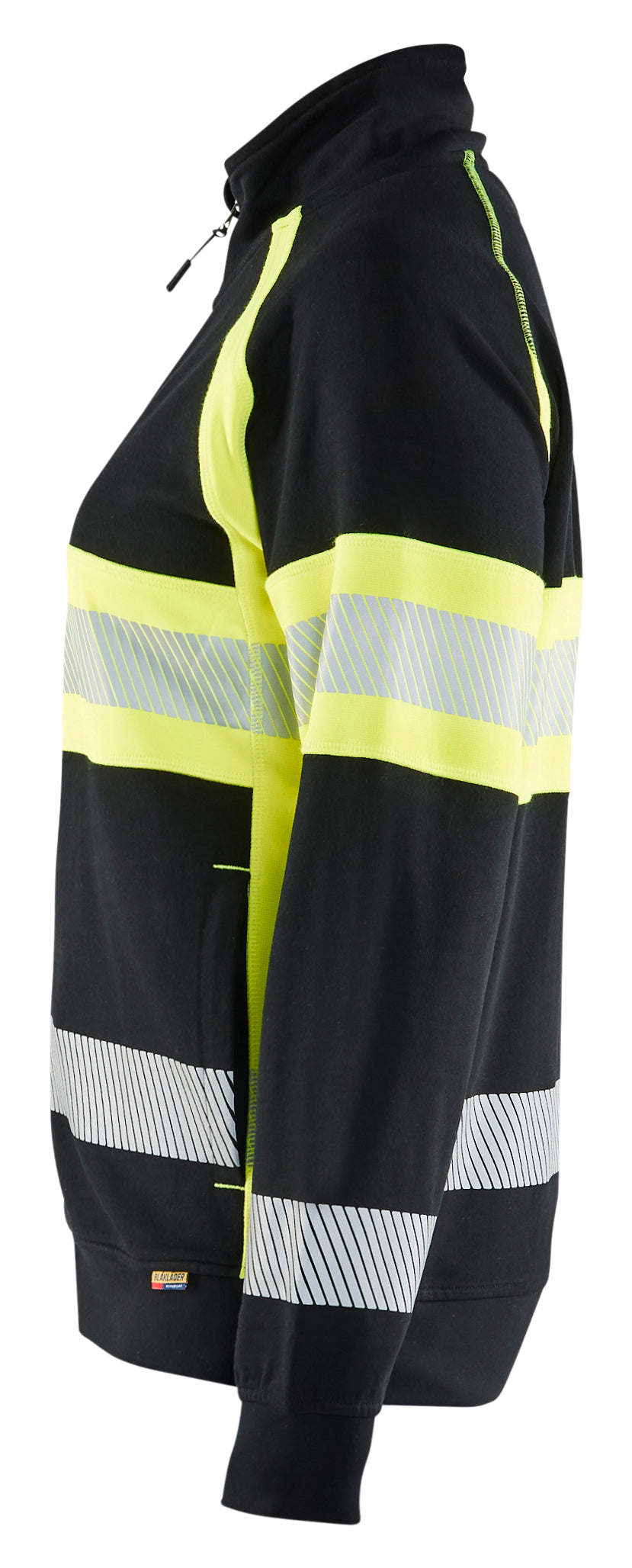 Blåkläder 3505 Dame High Vis Sweatshirt produktfoto med tryk
