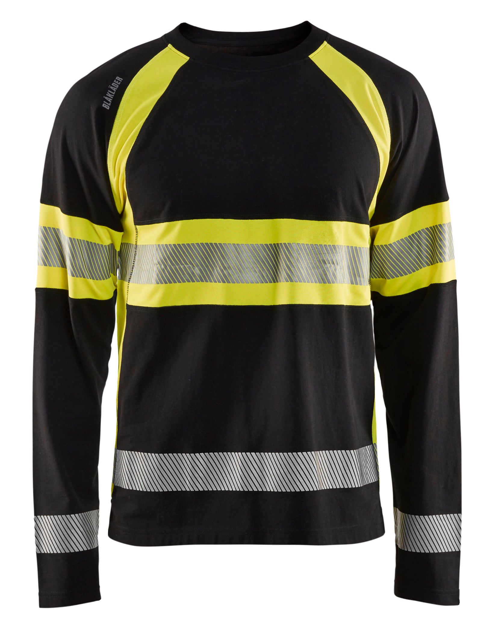 Blåkläder 3510 High Vis T-shirt lang ærme detalje med firmalogo