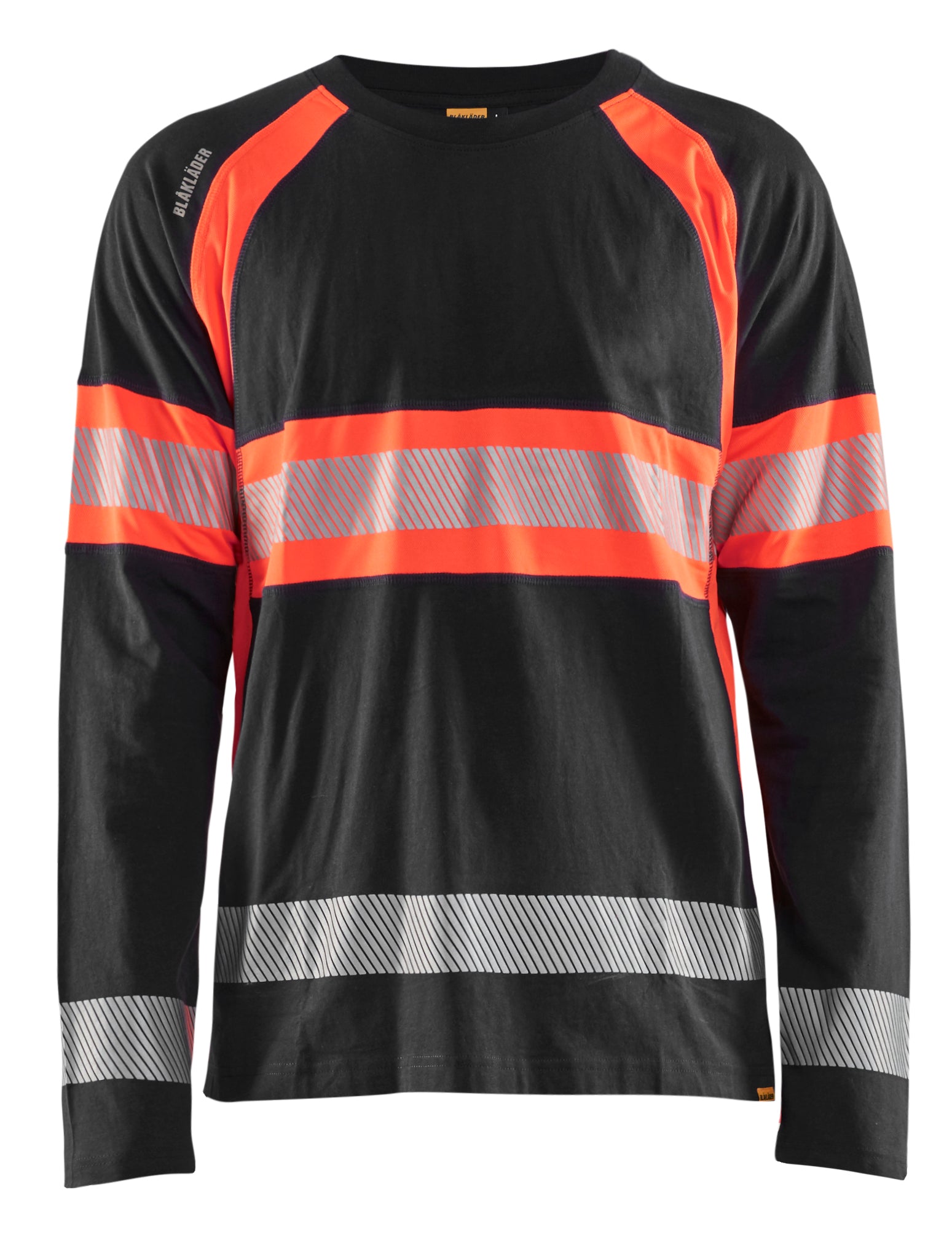Blåkläder 3510 High Vis T-shirt lang ærme produktfoto med firmalogo