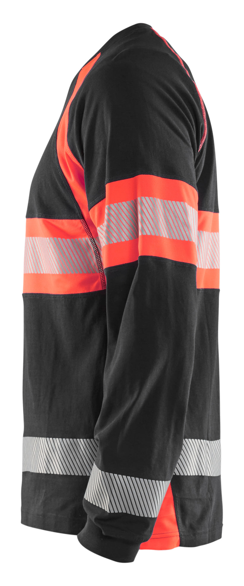 Blåkläder 3510 High Vis T-shirt lang ærme materiale med tryk