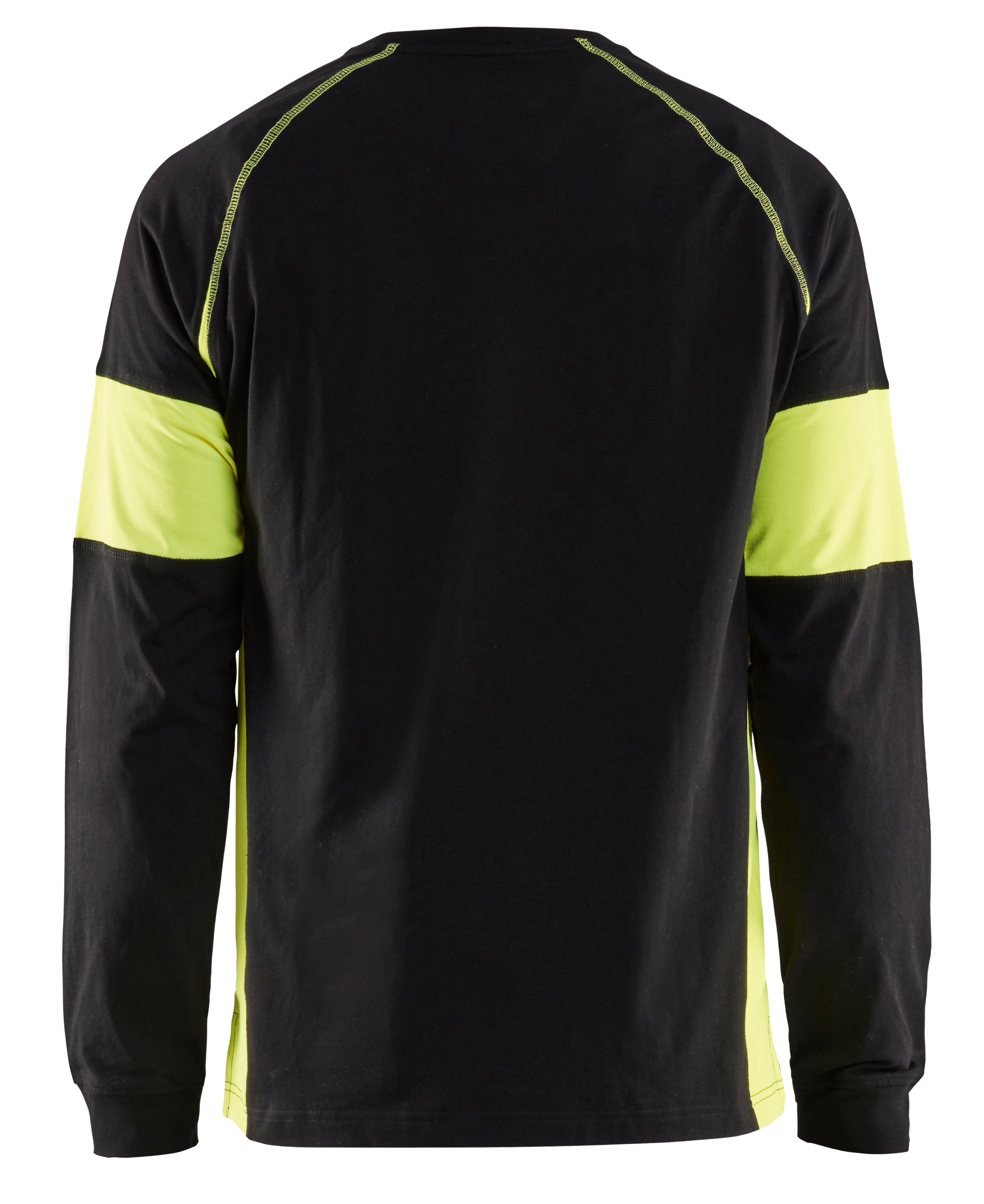 Blåkläder 3520 T-shirt lang ærme nærbillede med logo