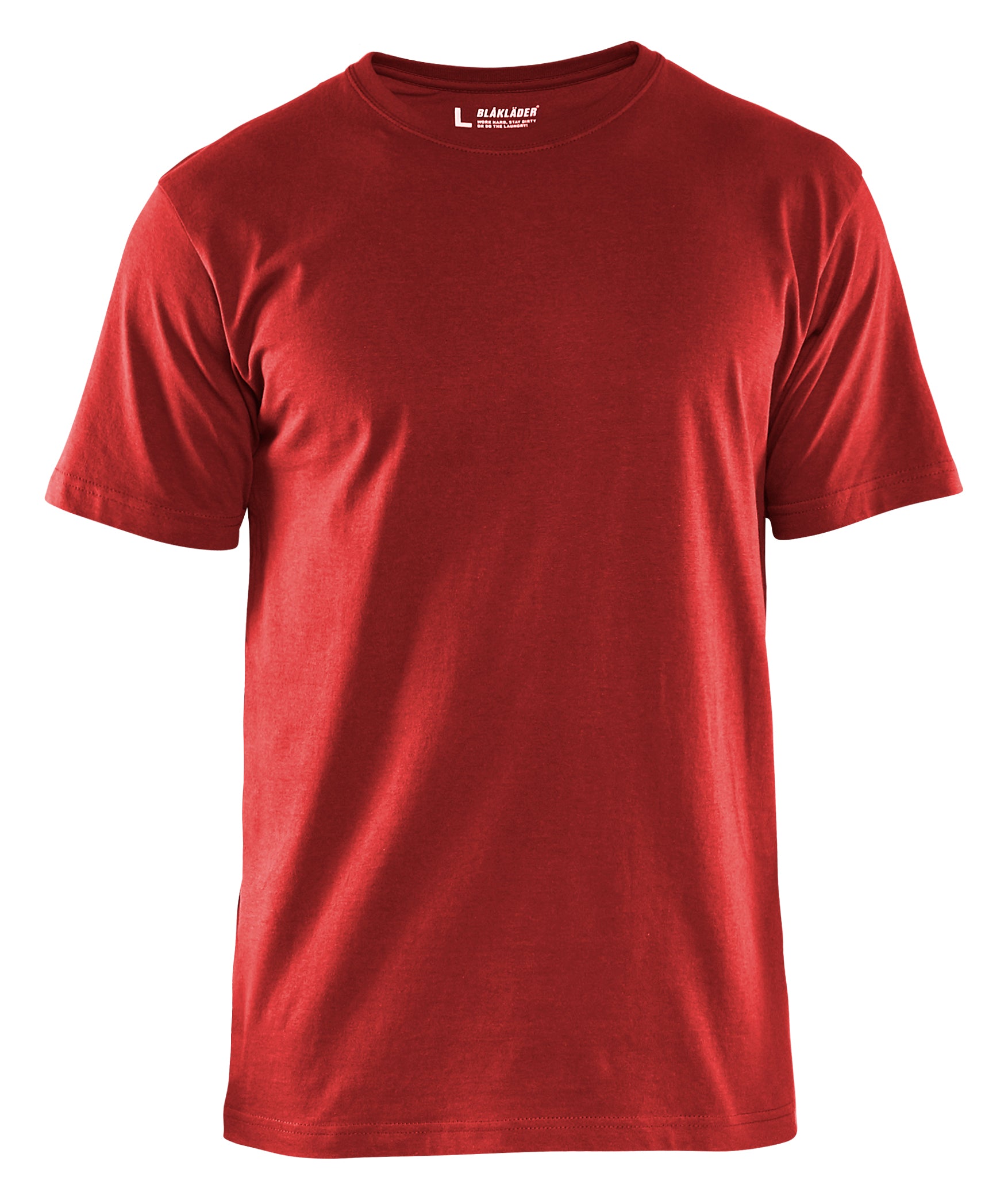 Blåkläder 3525 T-shirt nærbillede med firmalogo