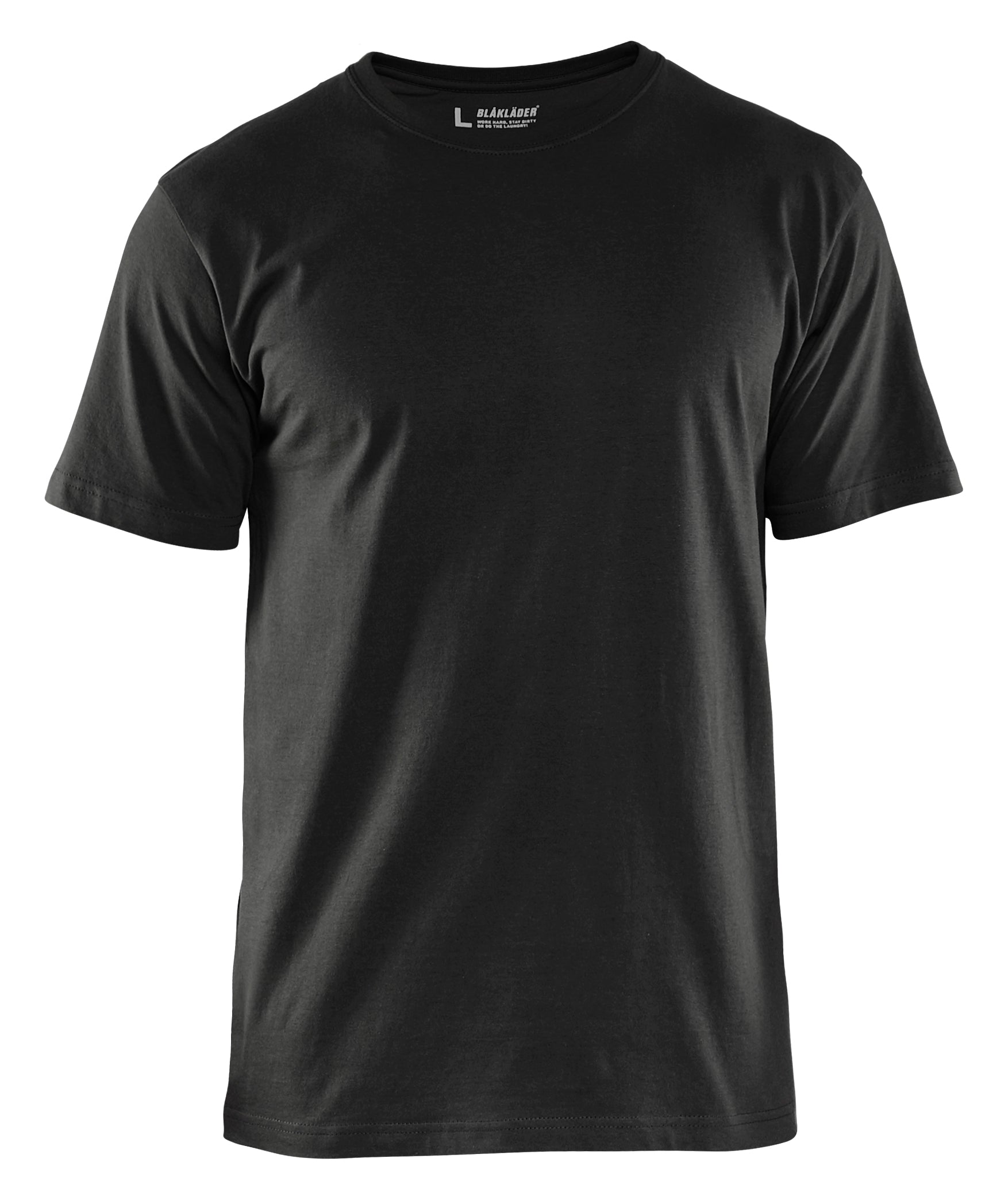 Blåkläder 3525 T-shirt nærbillede med firmalogo