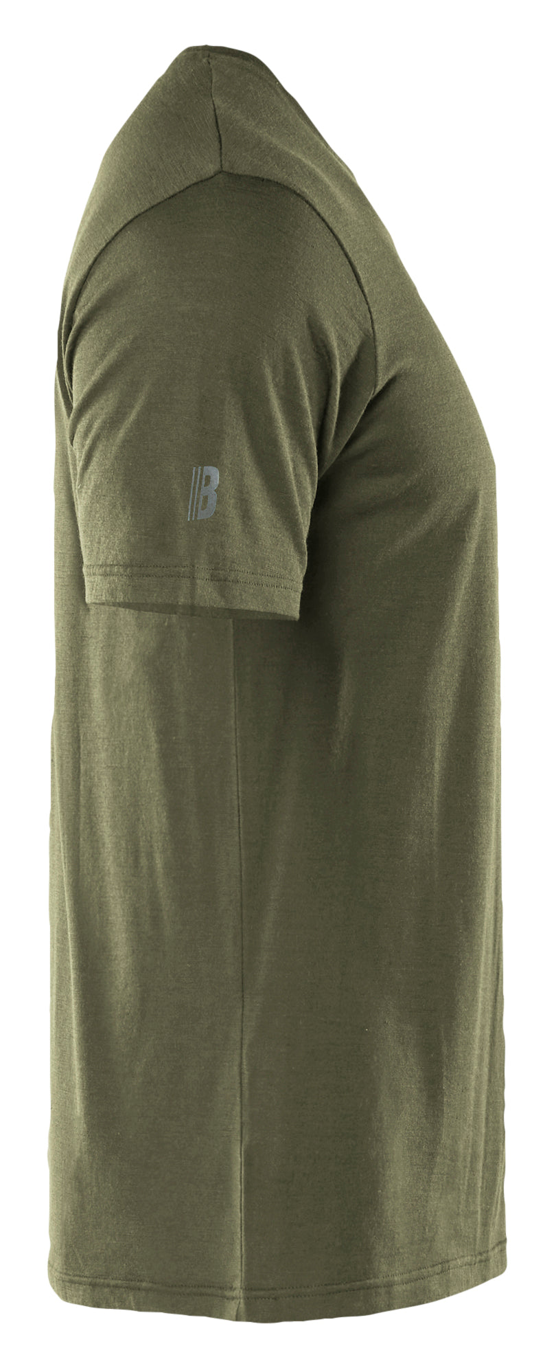 Blåkläder 3536 T-shirt Merinould detalje til broderi