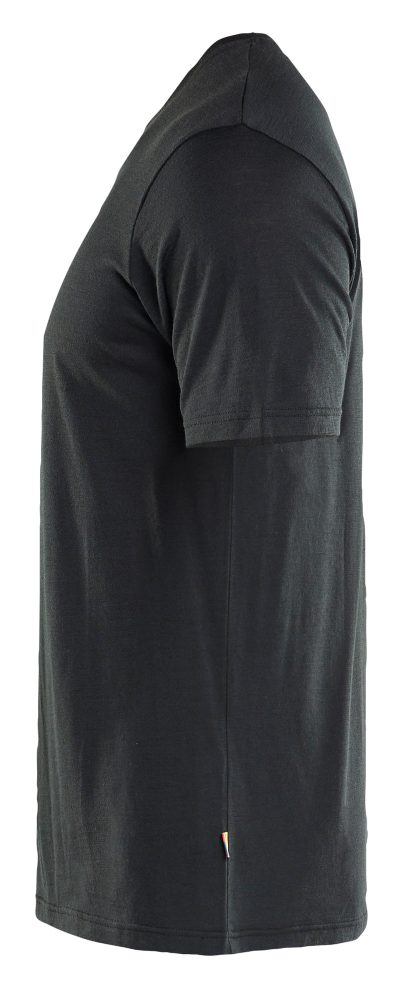Blåkläder 3536 T-shirt Merinould nærbillede med tryk