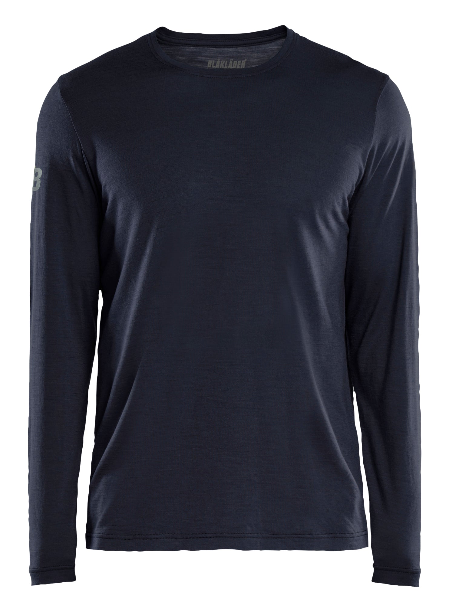 Blåkläder 3538 T-shirt Merinould lang ærme materiale med firmalogo