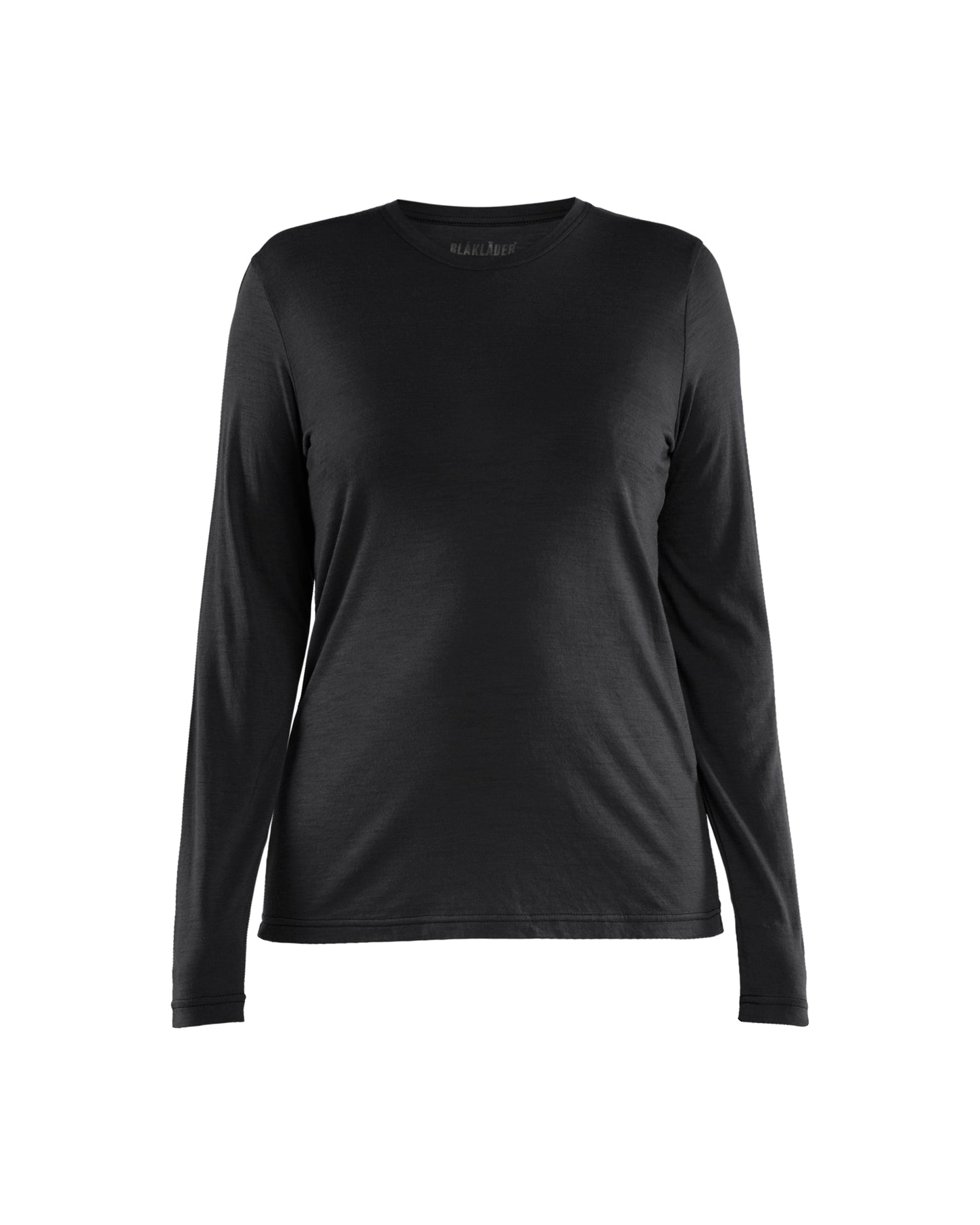 Blåkläder 3539 Dame T-shirt Merinould lang ærme, Sort