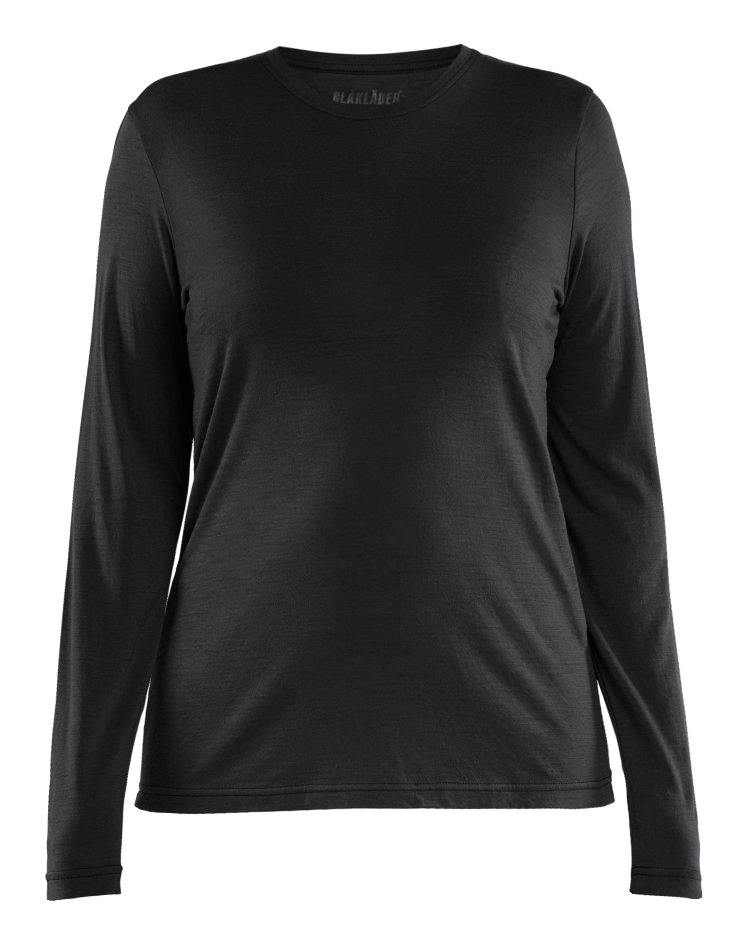 Blåkläder 3539 Dame T-shirt Merinould lang ærme detalje med firmalogo