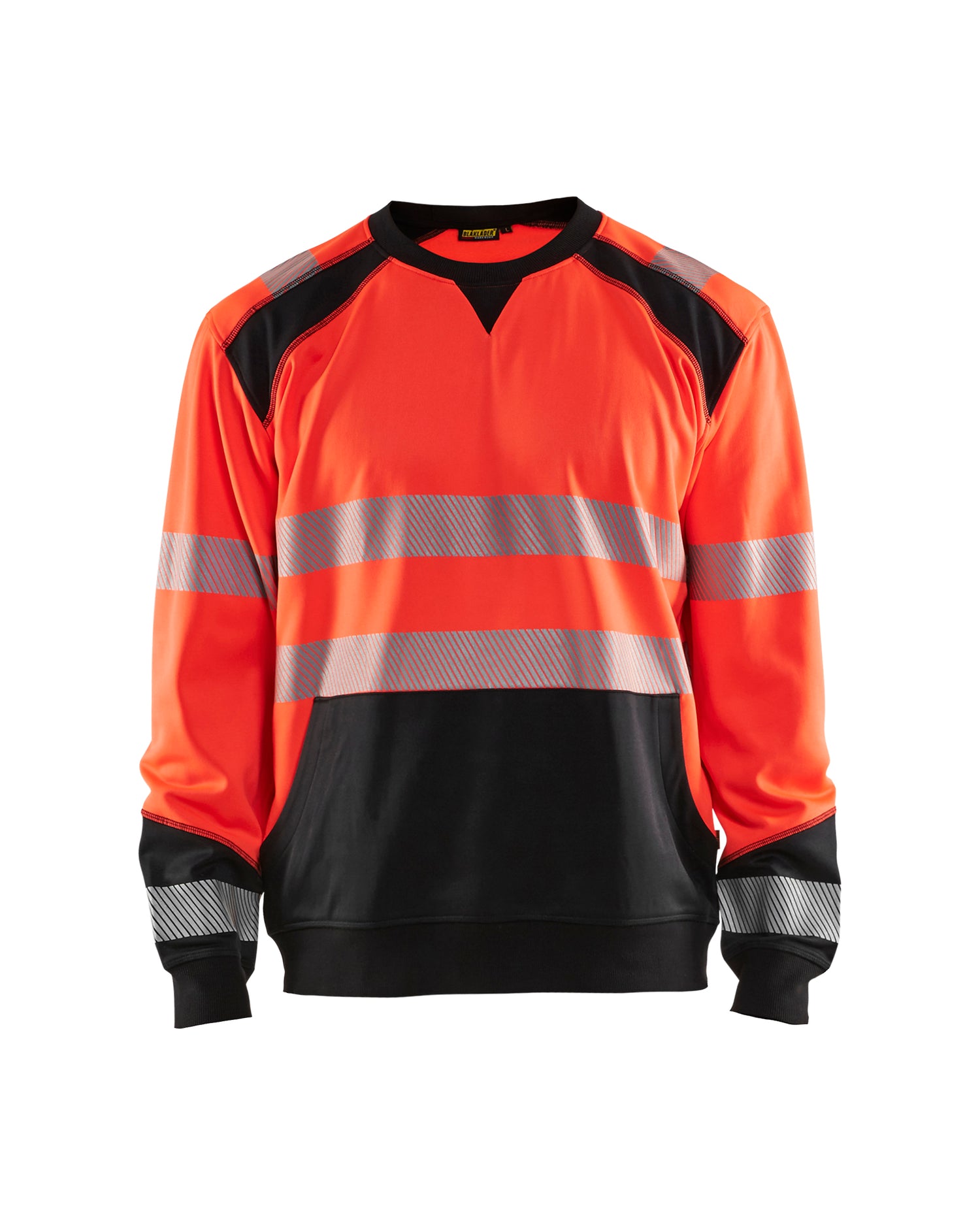 Blåkläder 3541 High Vis Sweatshirt, High Vis Rød/Sort