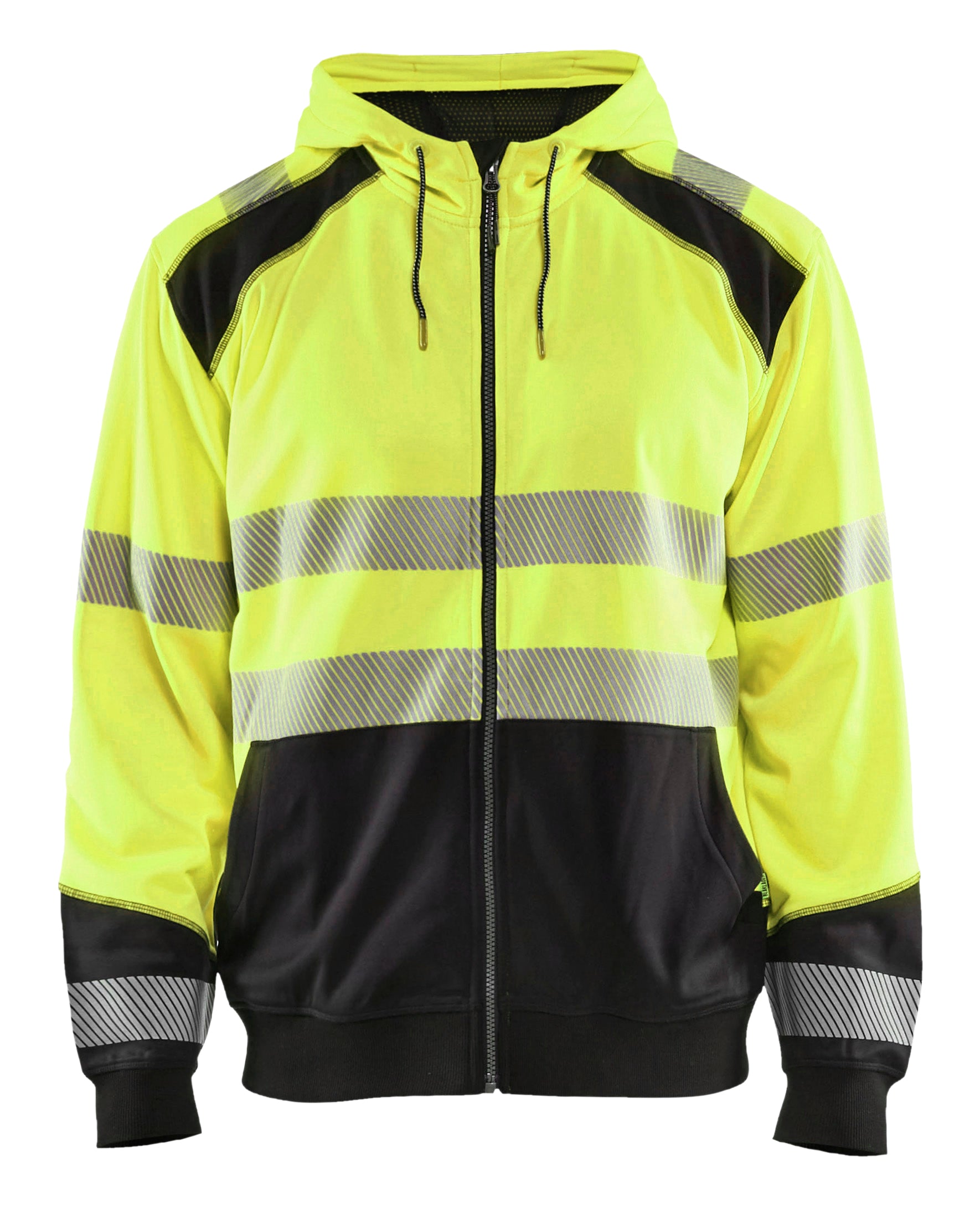 Blåkläder 3546 High vis hættetrøje materiale med firmalogo