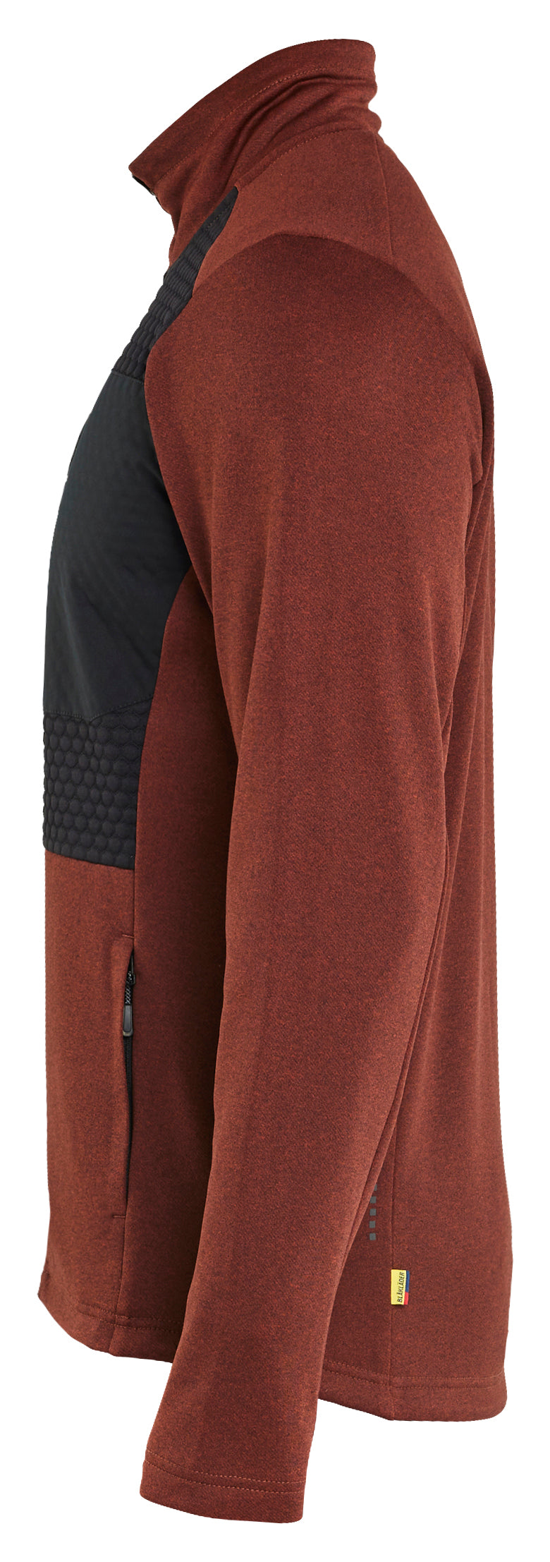 Blåkläder 3548 Sweatshirt Full Zip nærbillede med tryk