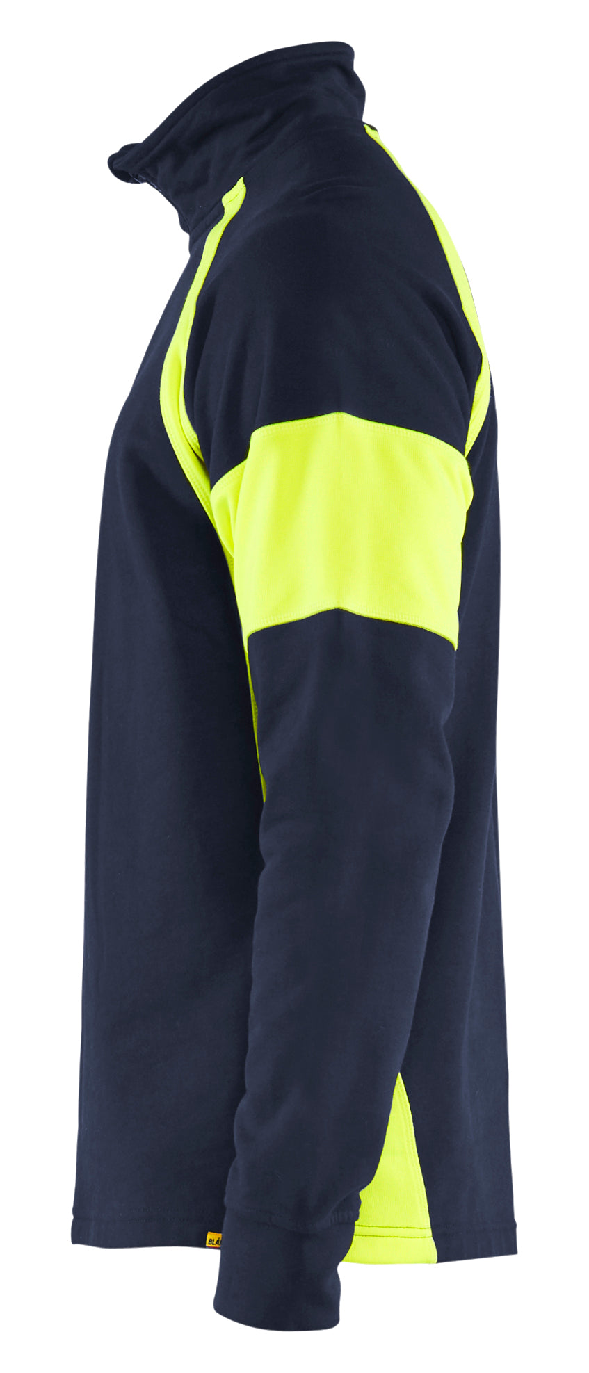 Blåkläder 3550 Sweatshirt Half Zip produktfoto med tryk