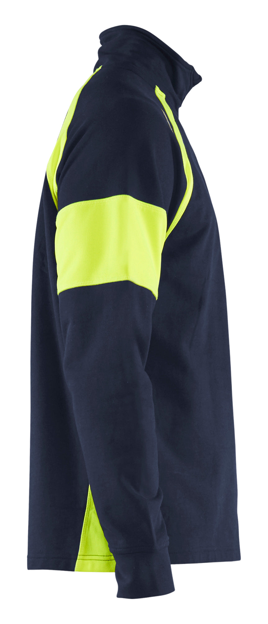 Blåkläder 3550 Sweatshirt Half Zip detalje til broderi