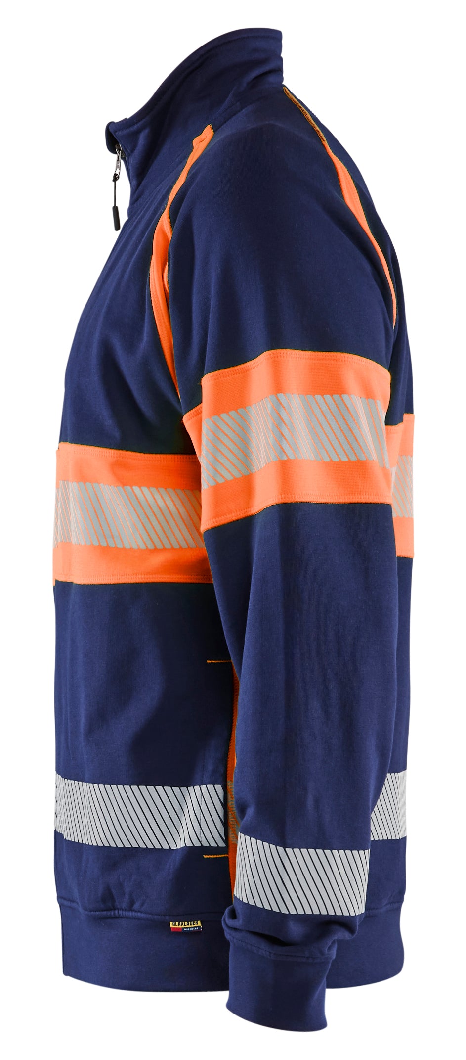 Blåkläder 3551 High vis sweatshirt produktbillede med tryk