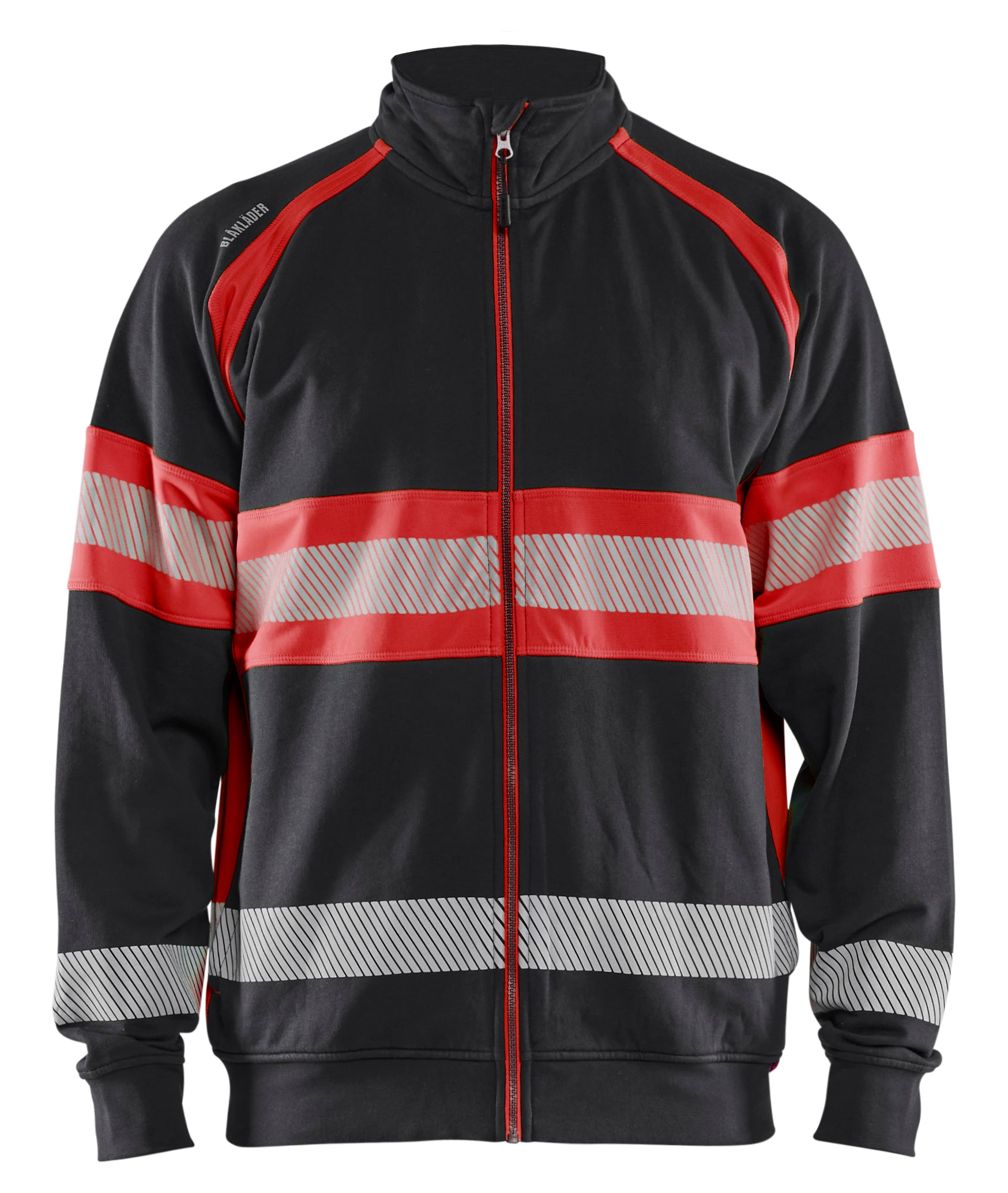 Blåkläder 3551 High vis sweatshirt produktfoto med firmalogo