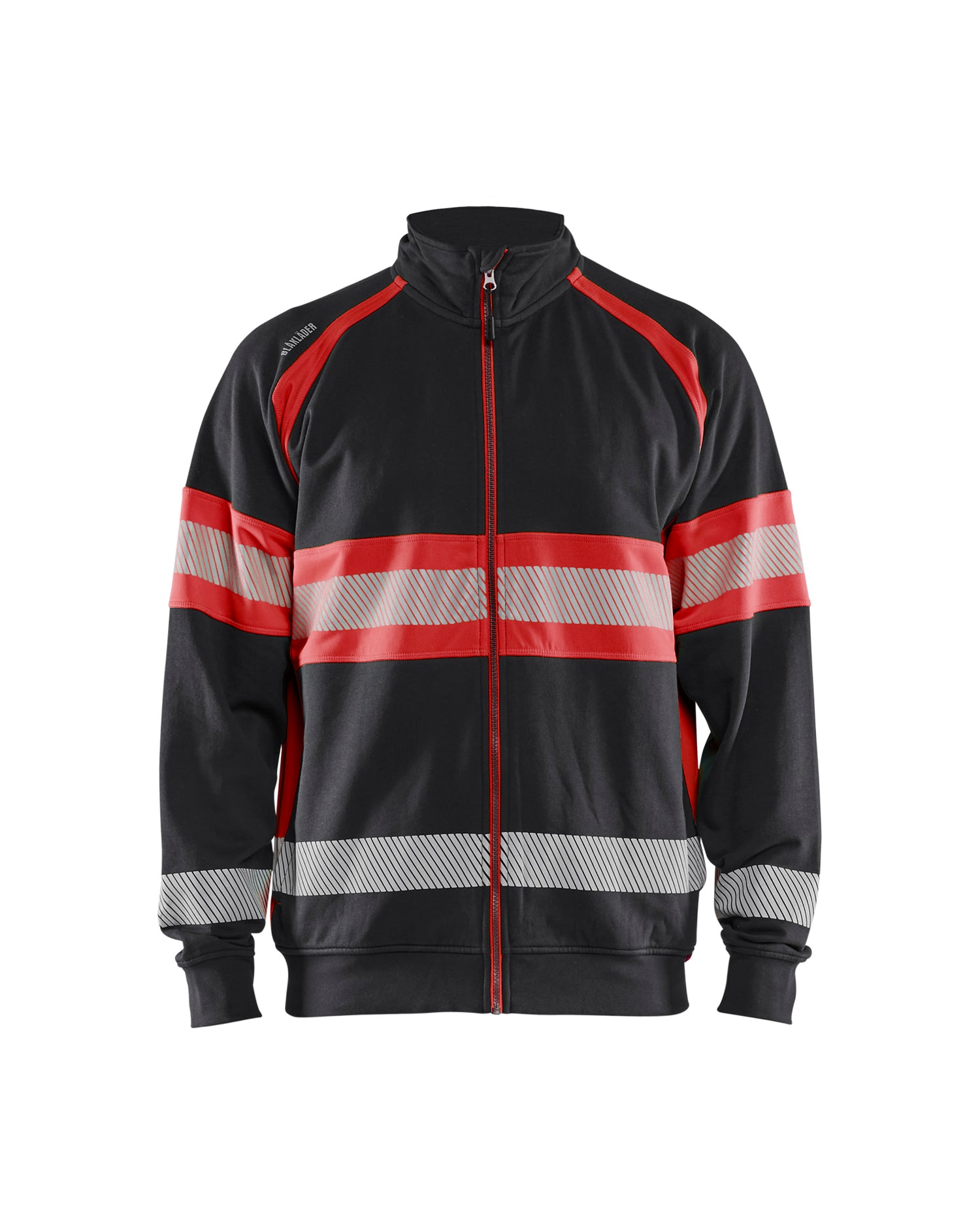 Blåkläder 3551 High vis sweatshirt, Sort/High Vis Rød