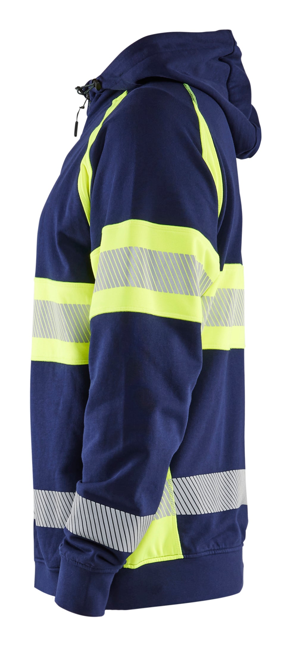 Blåkläder 3552 High vis hættetrøje produktfoto med tryk