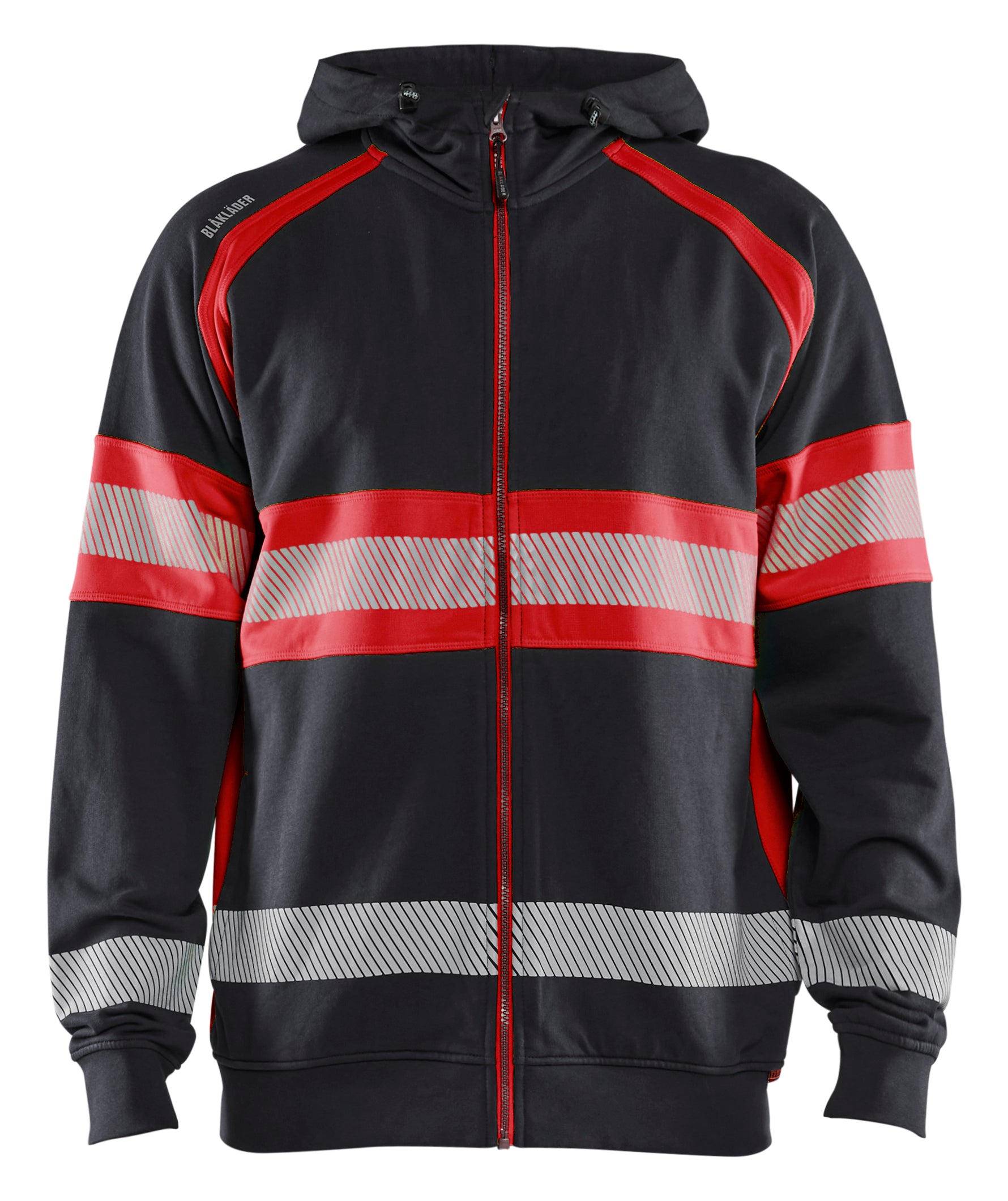 Blåkläder 3552 High vis hættetrøje produktfoto med firmalogo