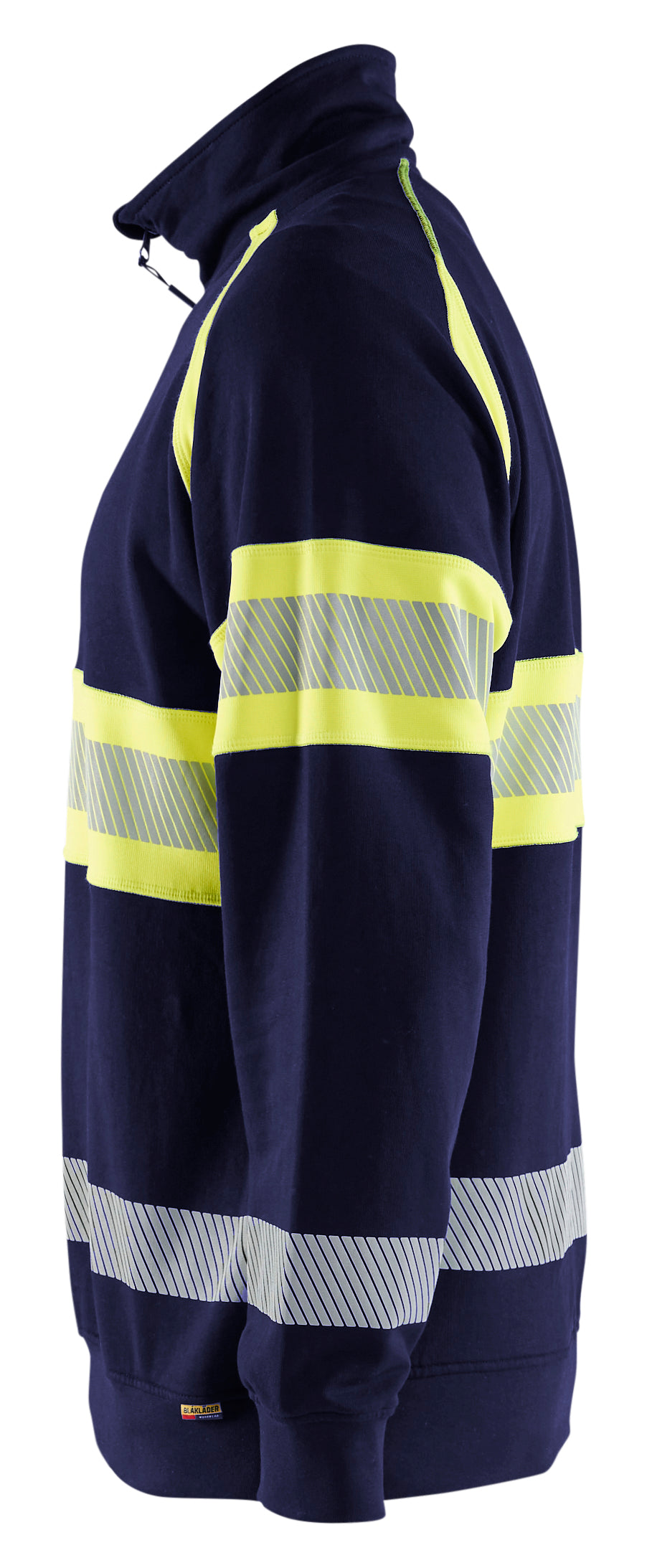 Blåkläder 3553 High vis Sweatshirt produktfoto med tryk