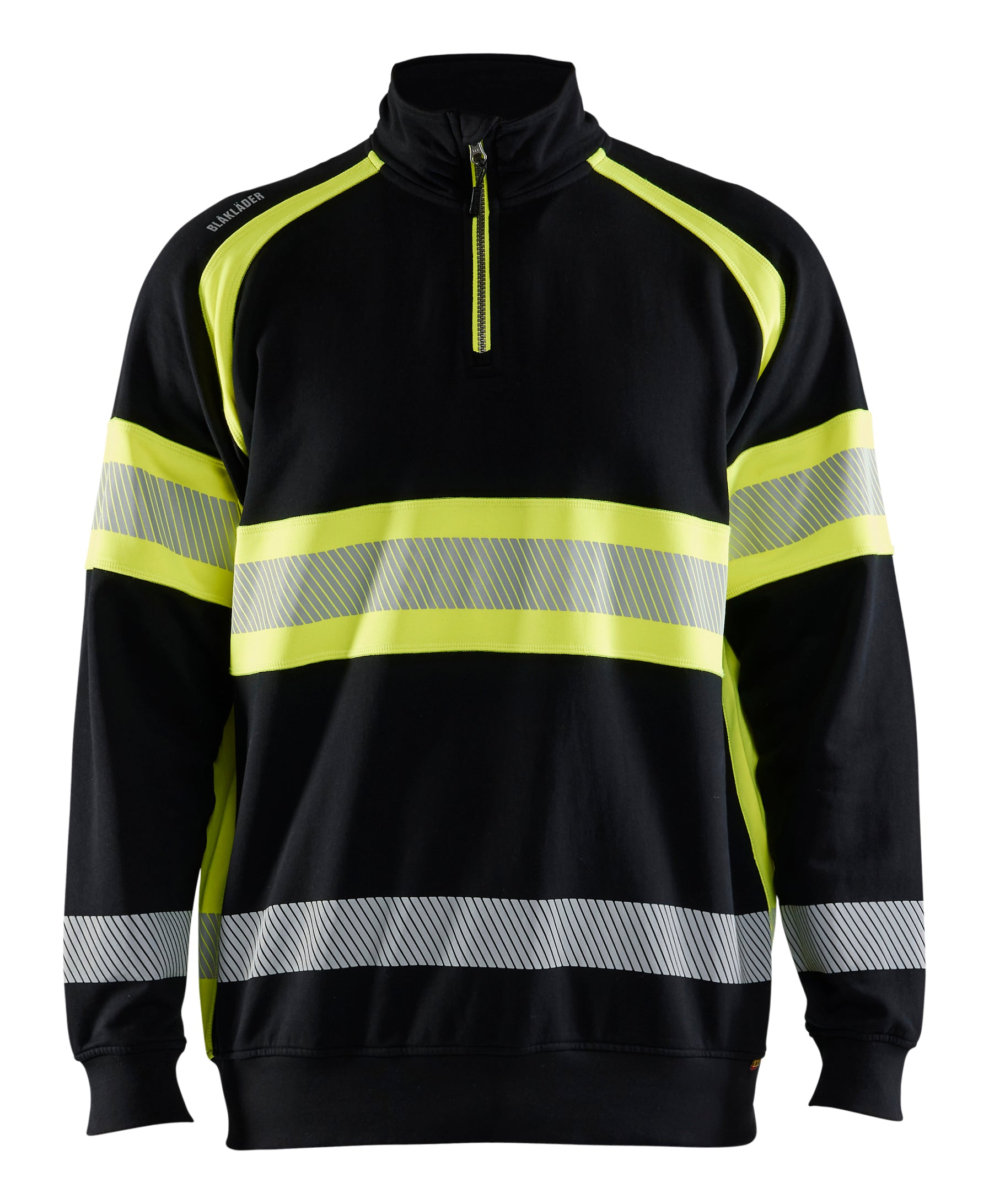 Blåkläder 3553 High vis Sweatshirt detalje med firmalogo