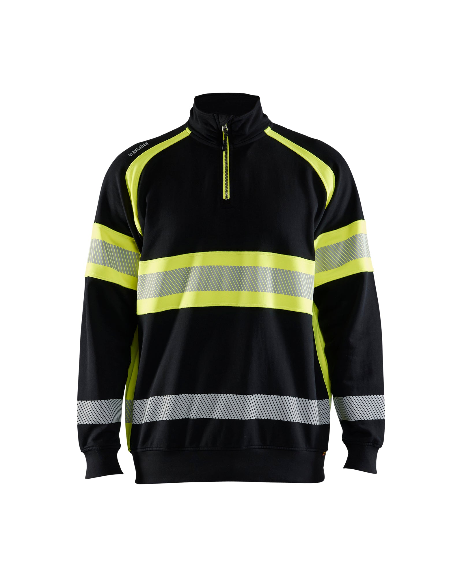Blåkläder 3553 High vis Sweatshirt, Sort/High Vis Gul