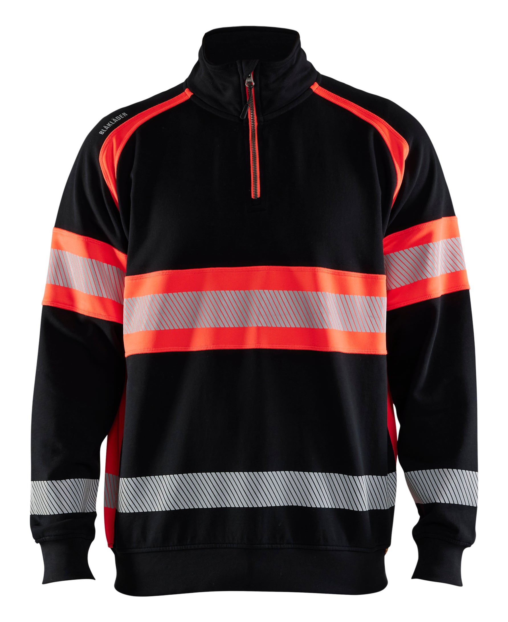 Blåkläder 3553 High vis Sweatshirt produktfoto med firmalogo