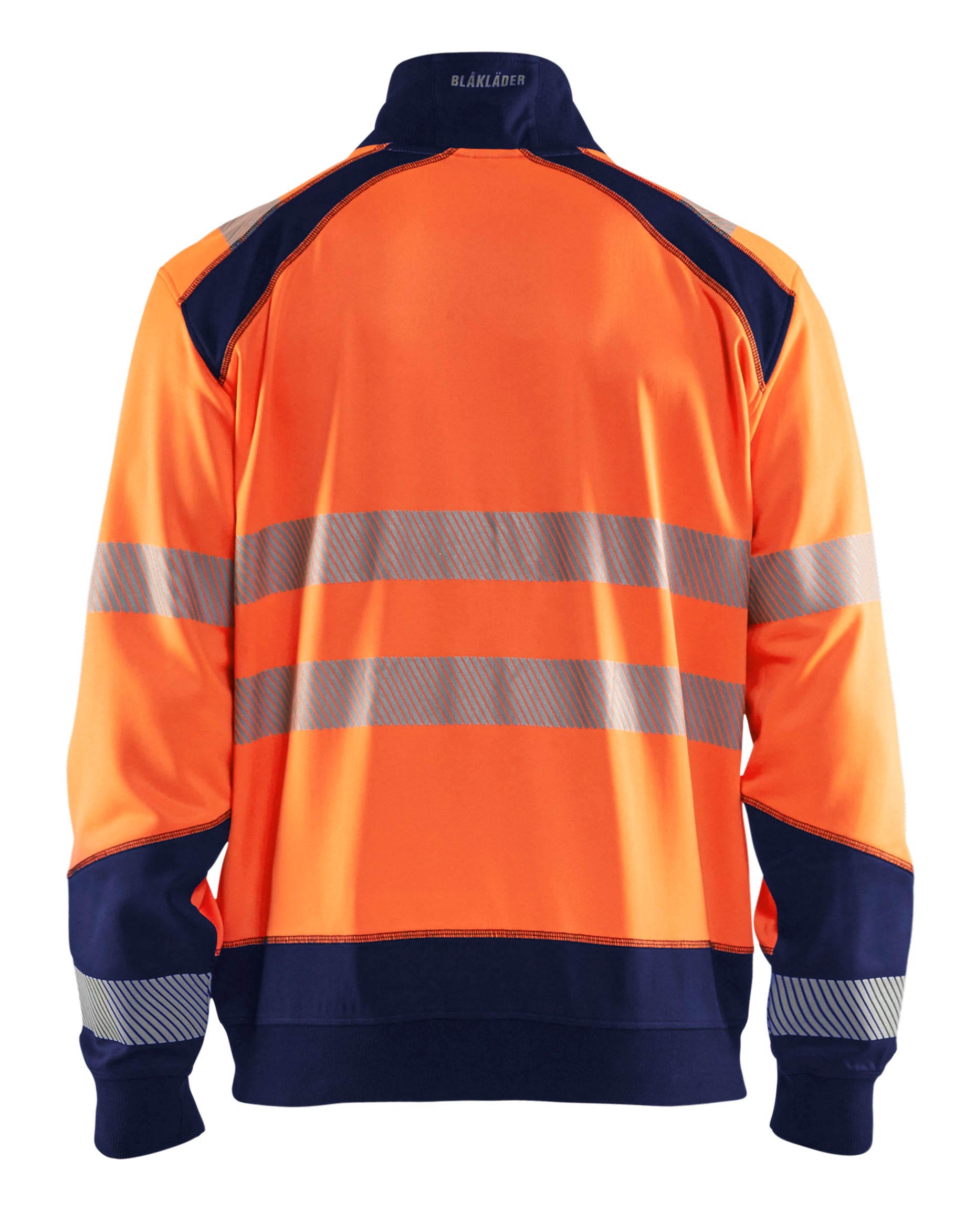Blåkläder 3556 High Vis Sweatshirt half zip materiale med logo